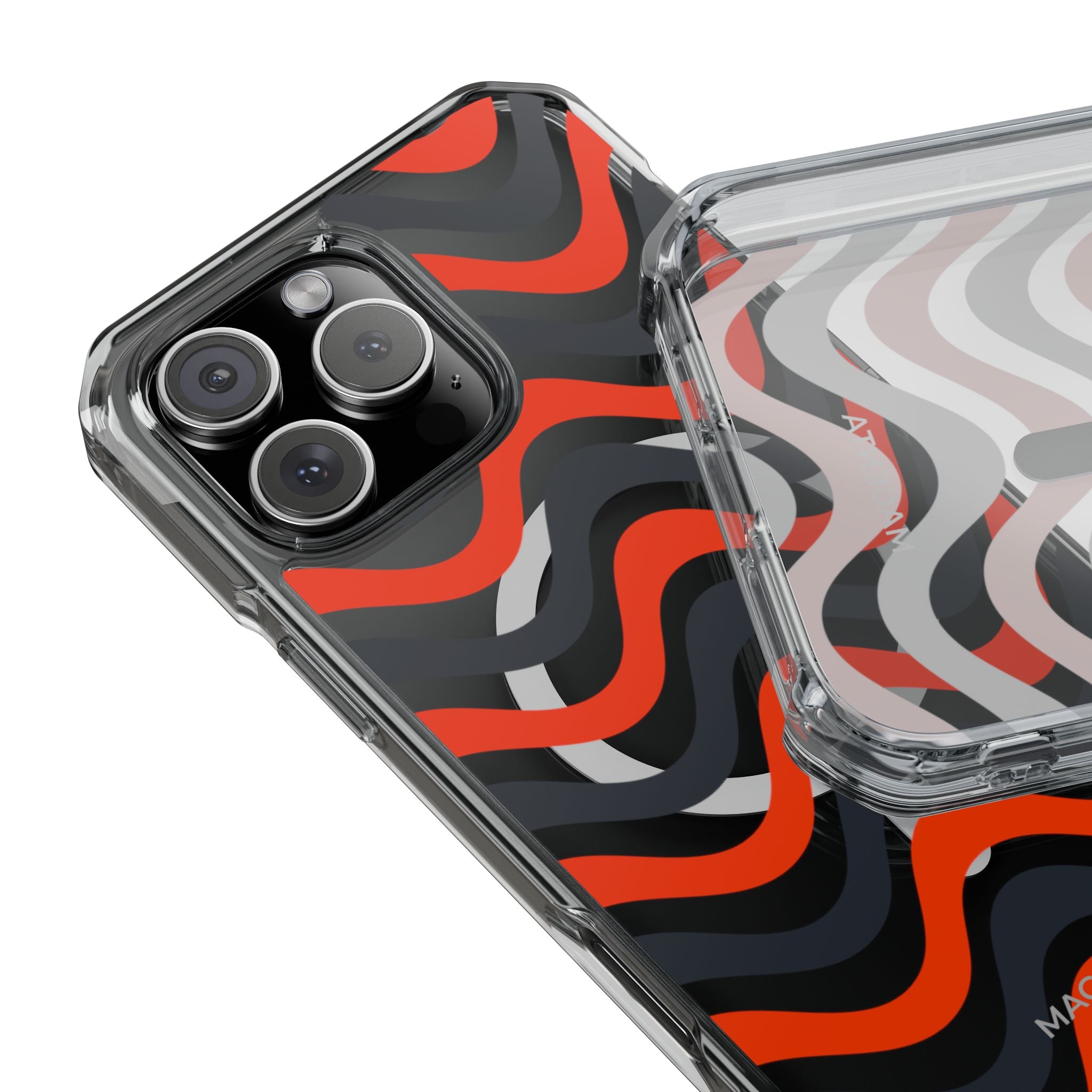 Black & Red Waves