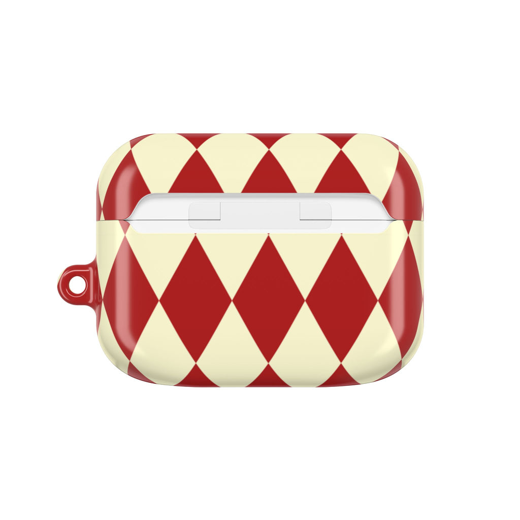 Maroon & Cream Geometric AirPods Pro Gen 1 Case