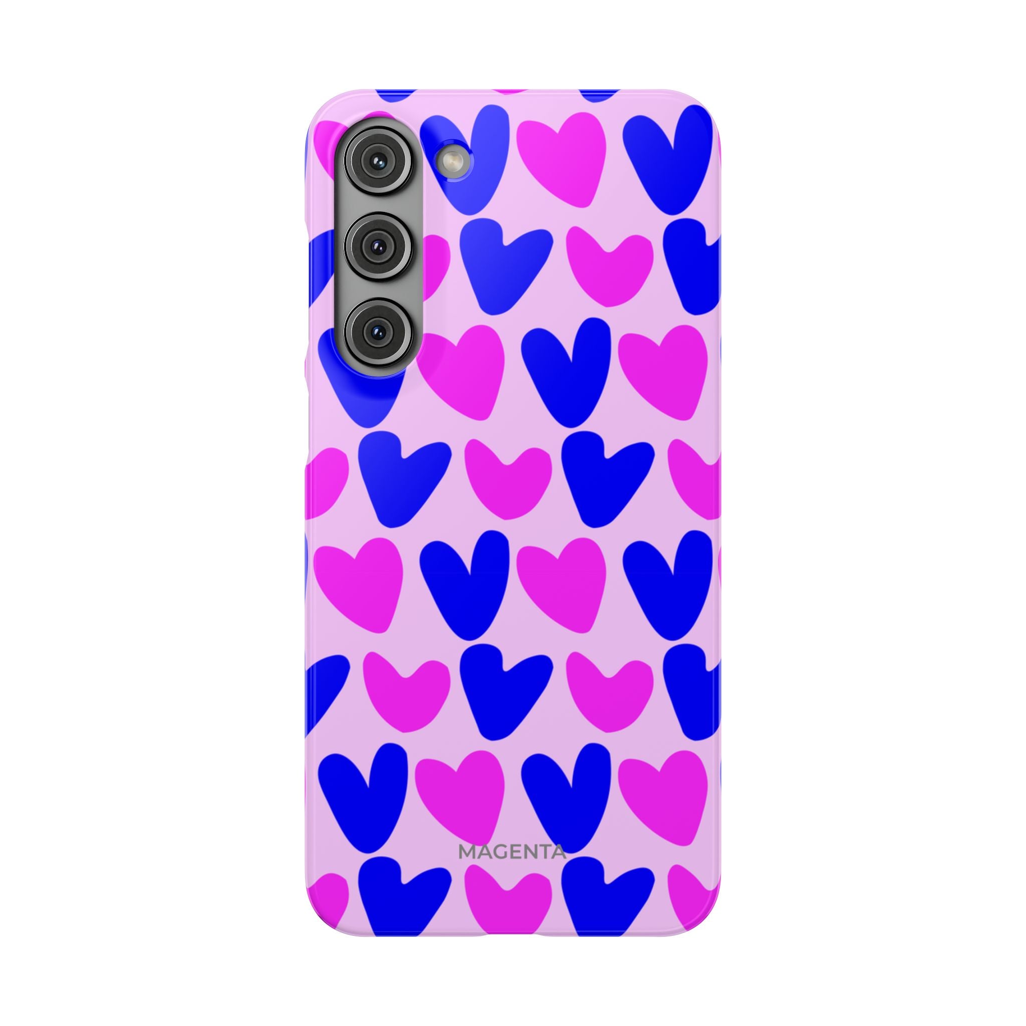Neon Pop Hearts Snap Case