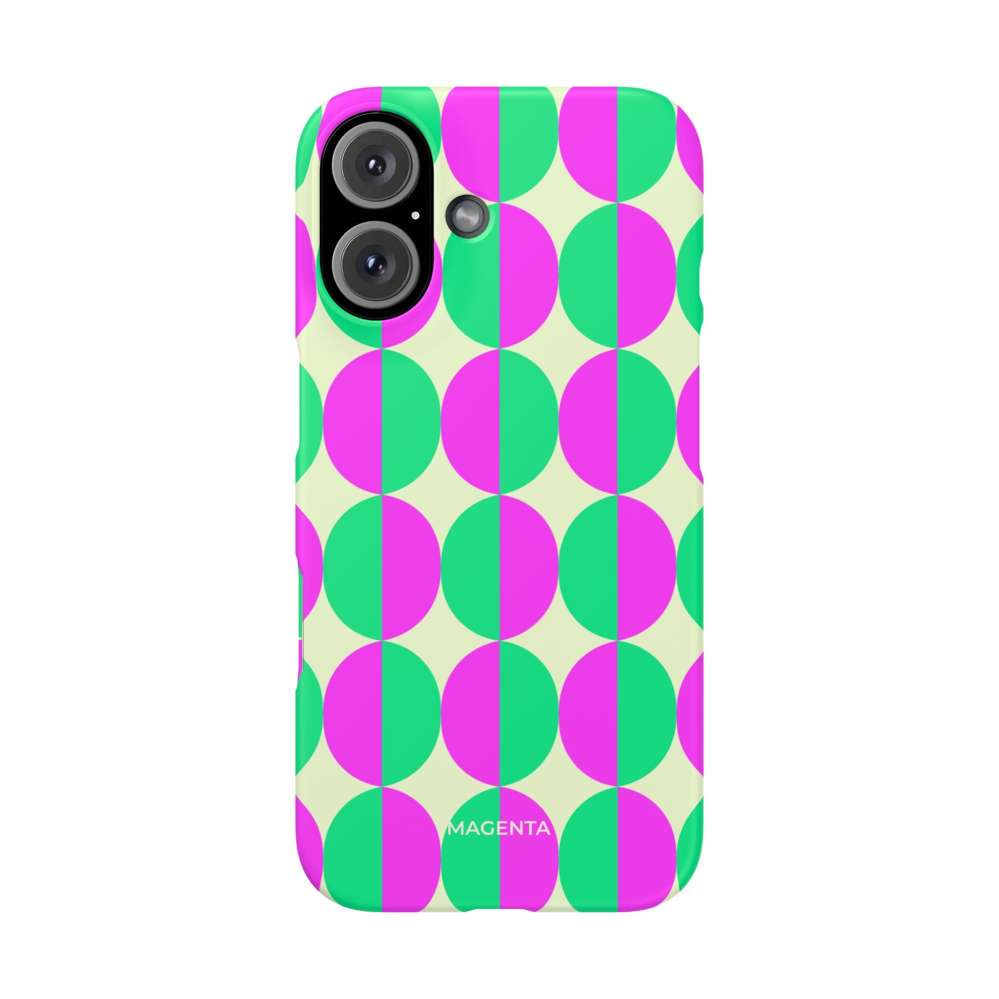 Purple Green Circle Snap Case