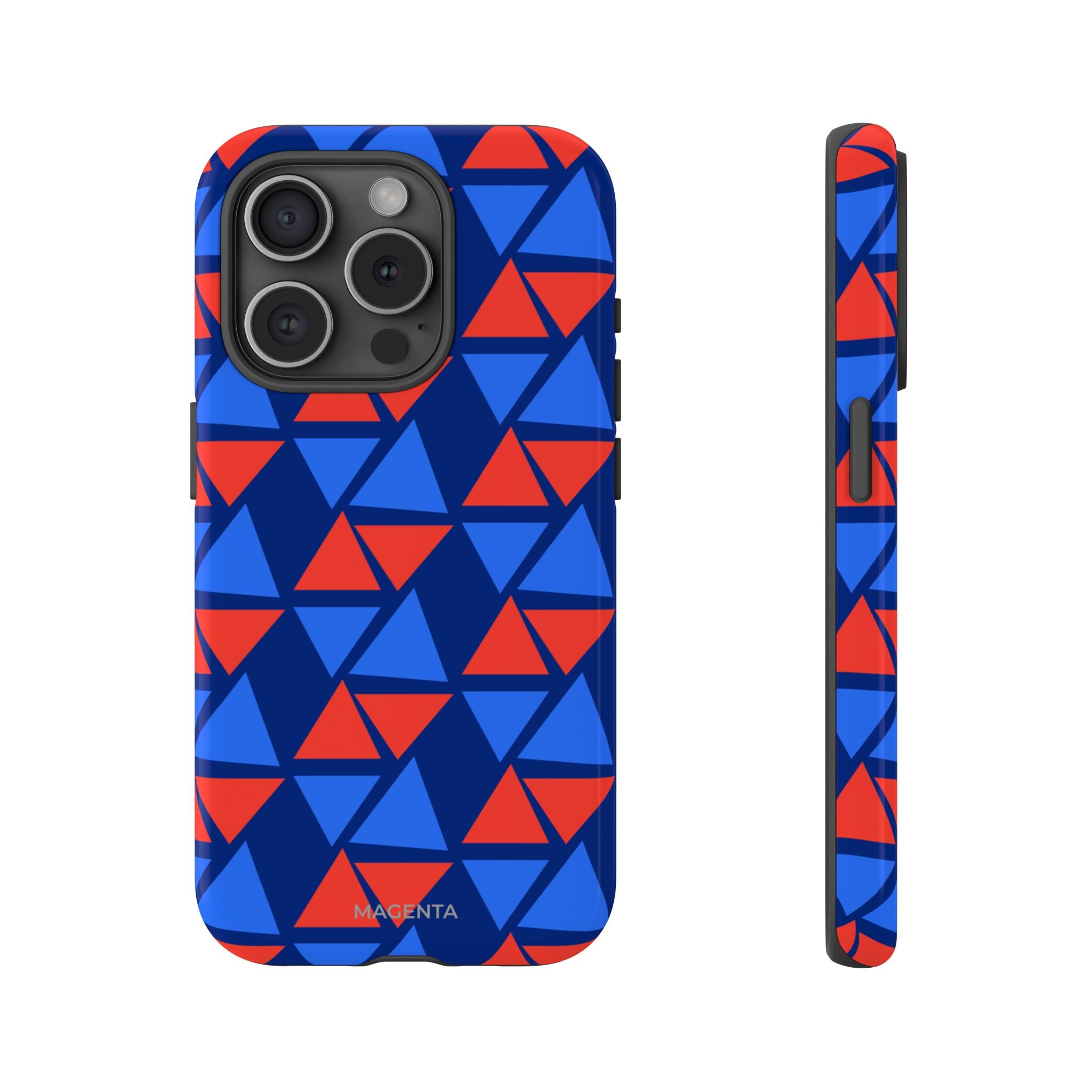 Blue Red Triangle Tough Case