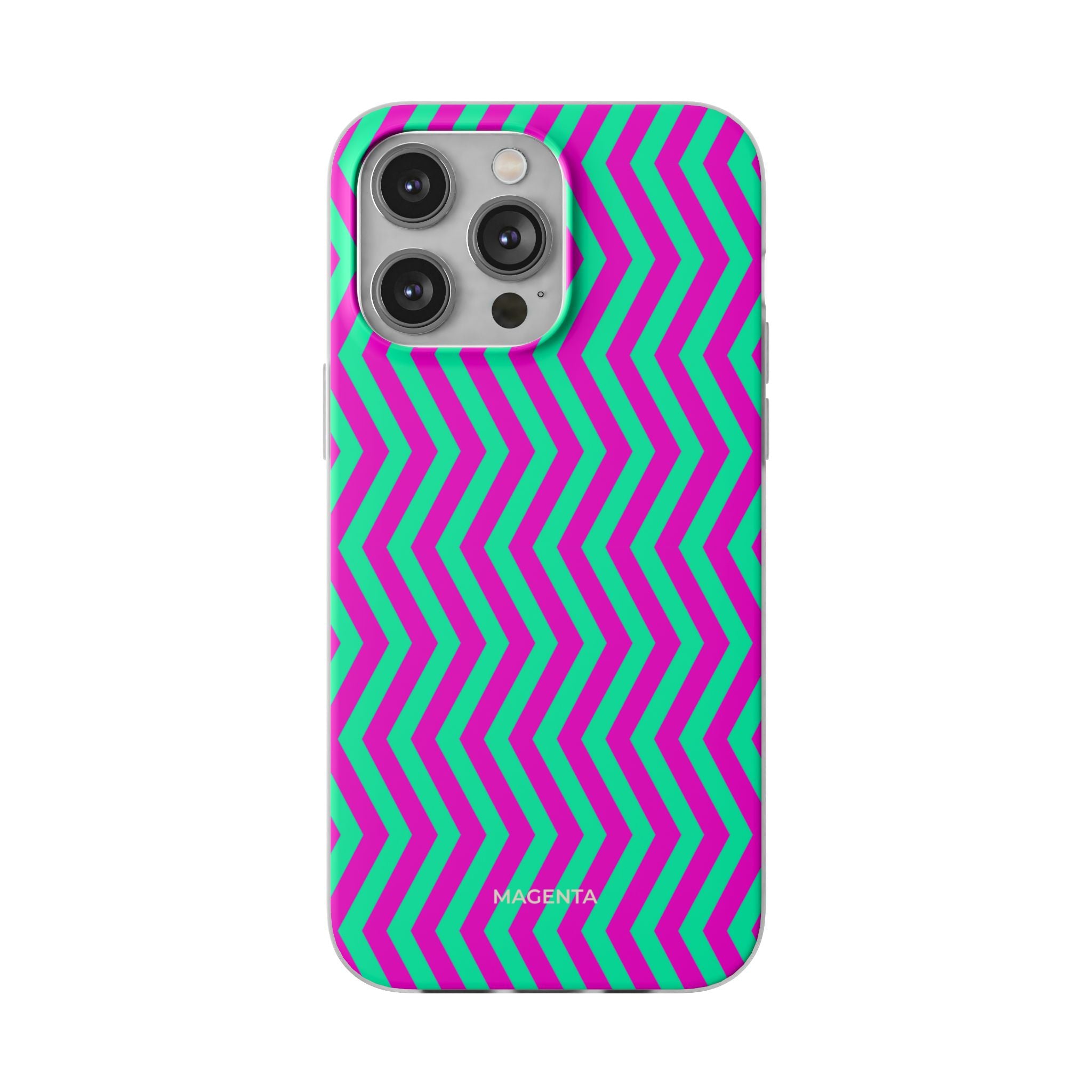 Pink Mint Chevron Flexi Case