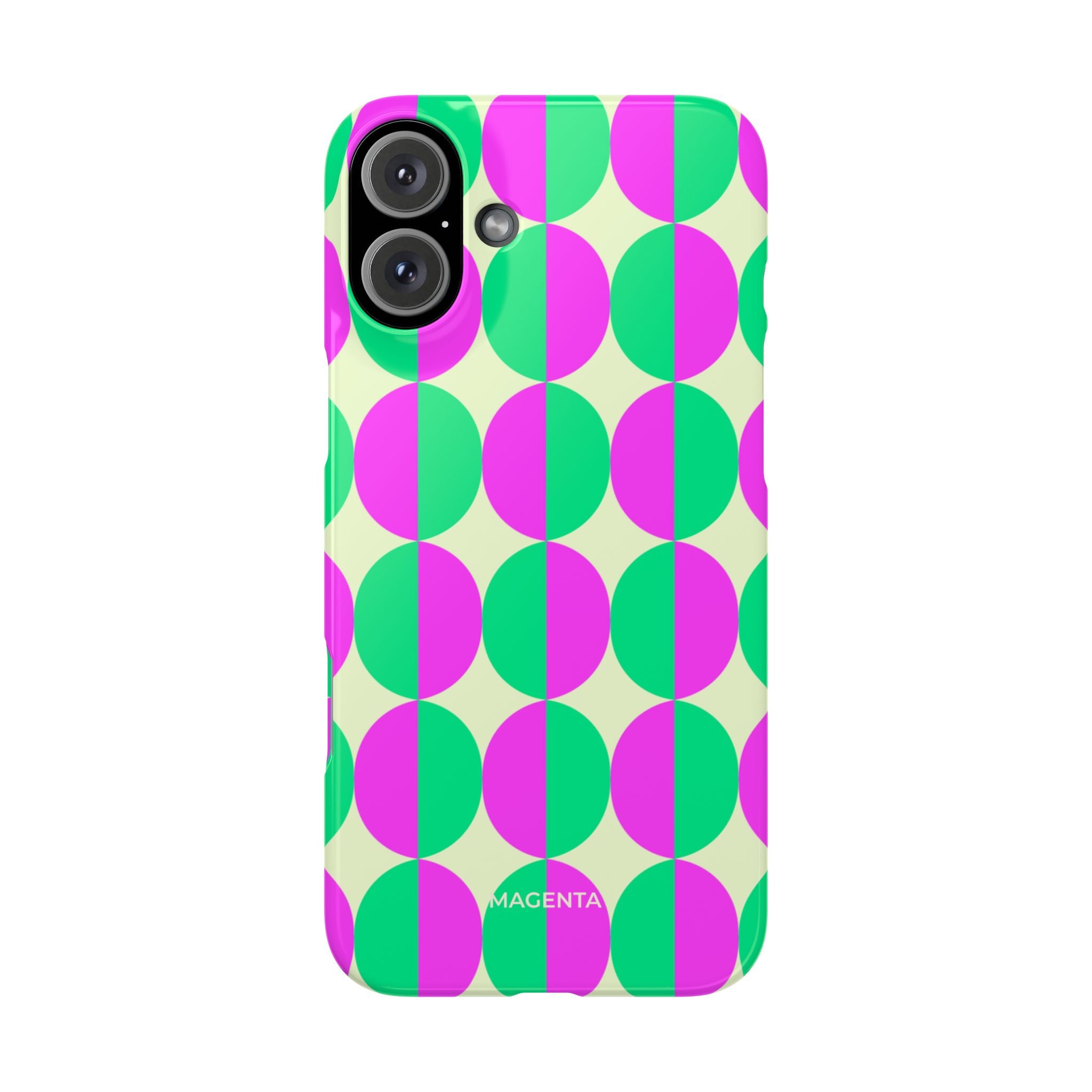 Purple Green Circle Snap Case