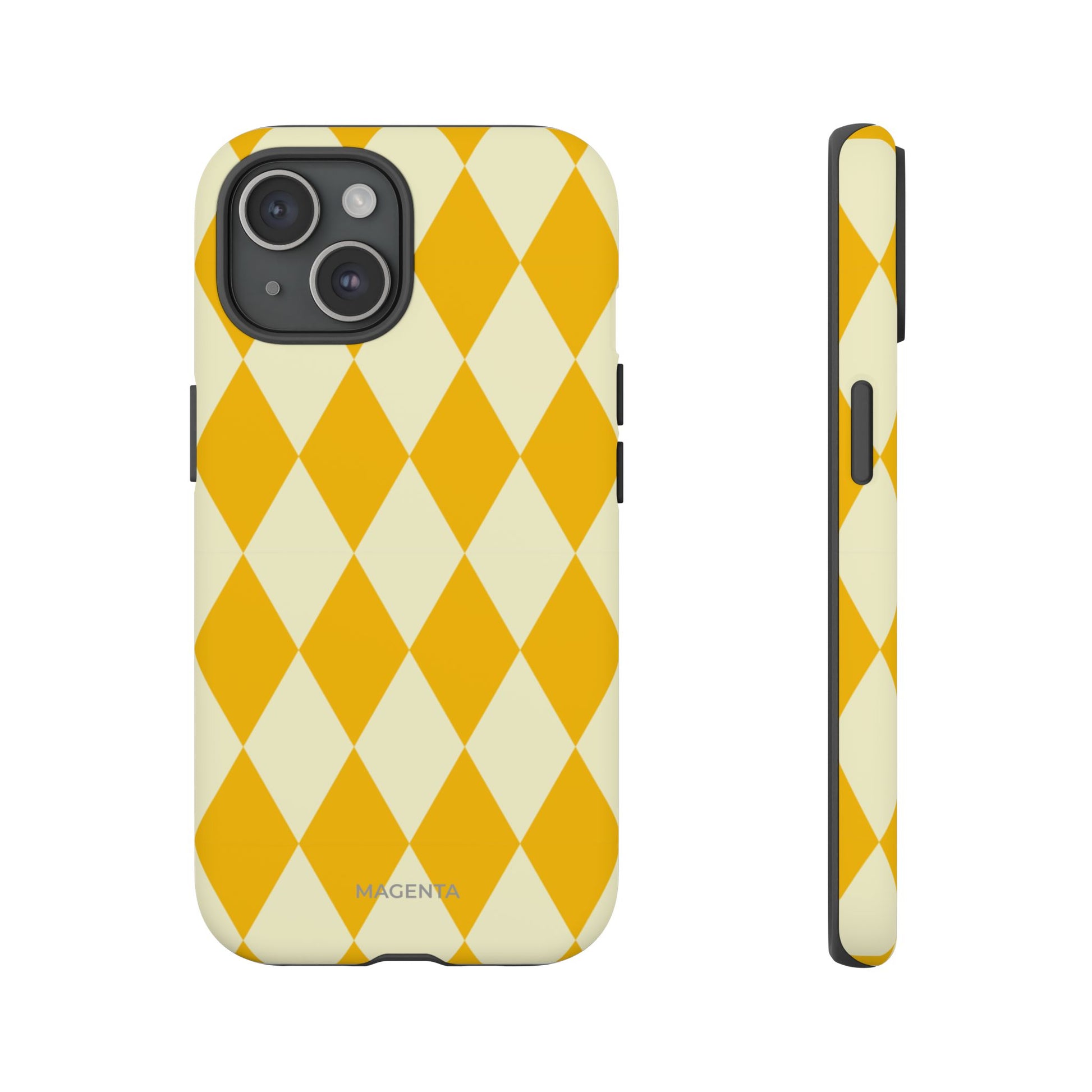 Yellow & Cream Geometric Tough Case