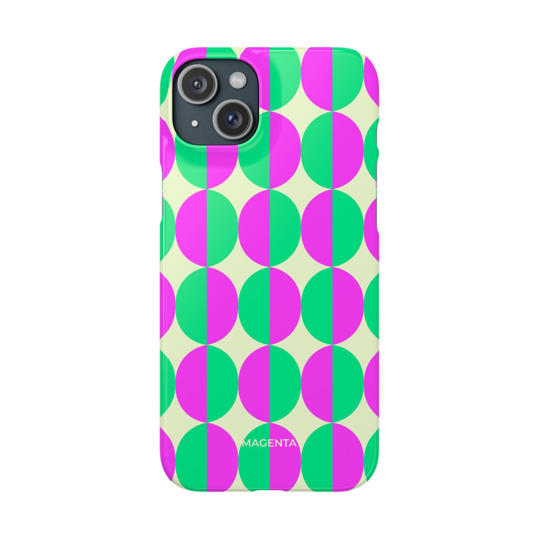 Purple Green Circle Snap Case