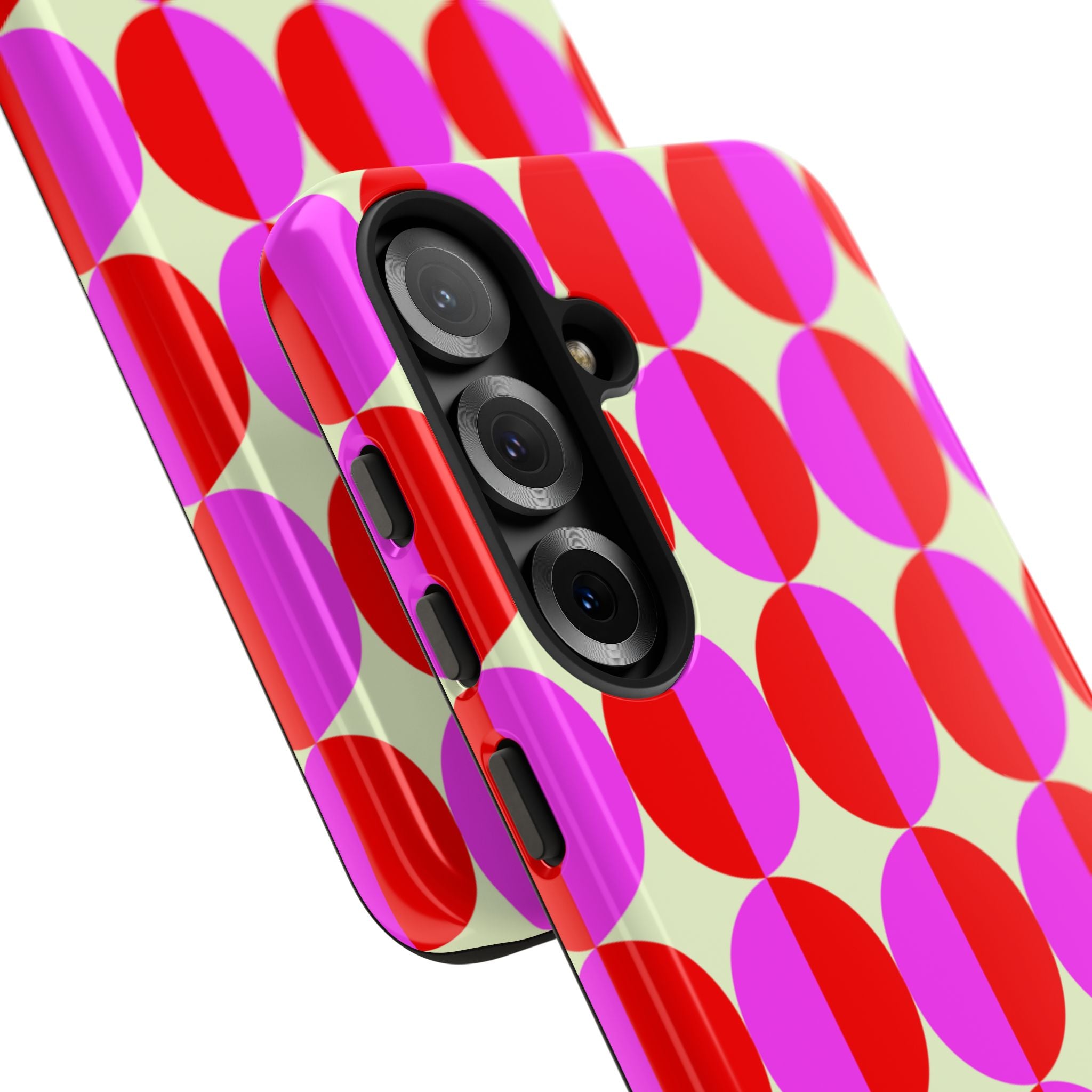 Red Pink Circle Tough Case