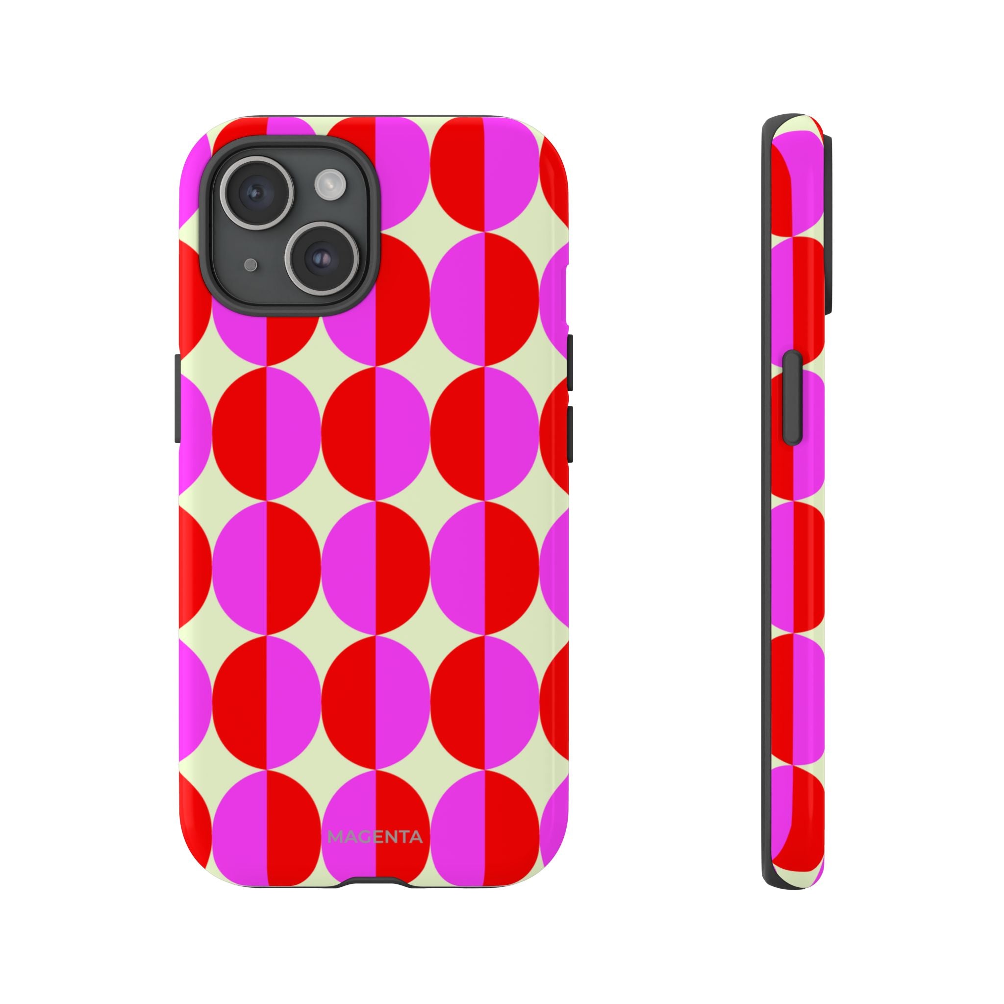 Red Pink Circle Tough Case