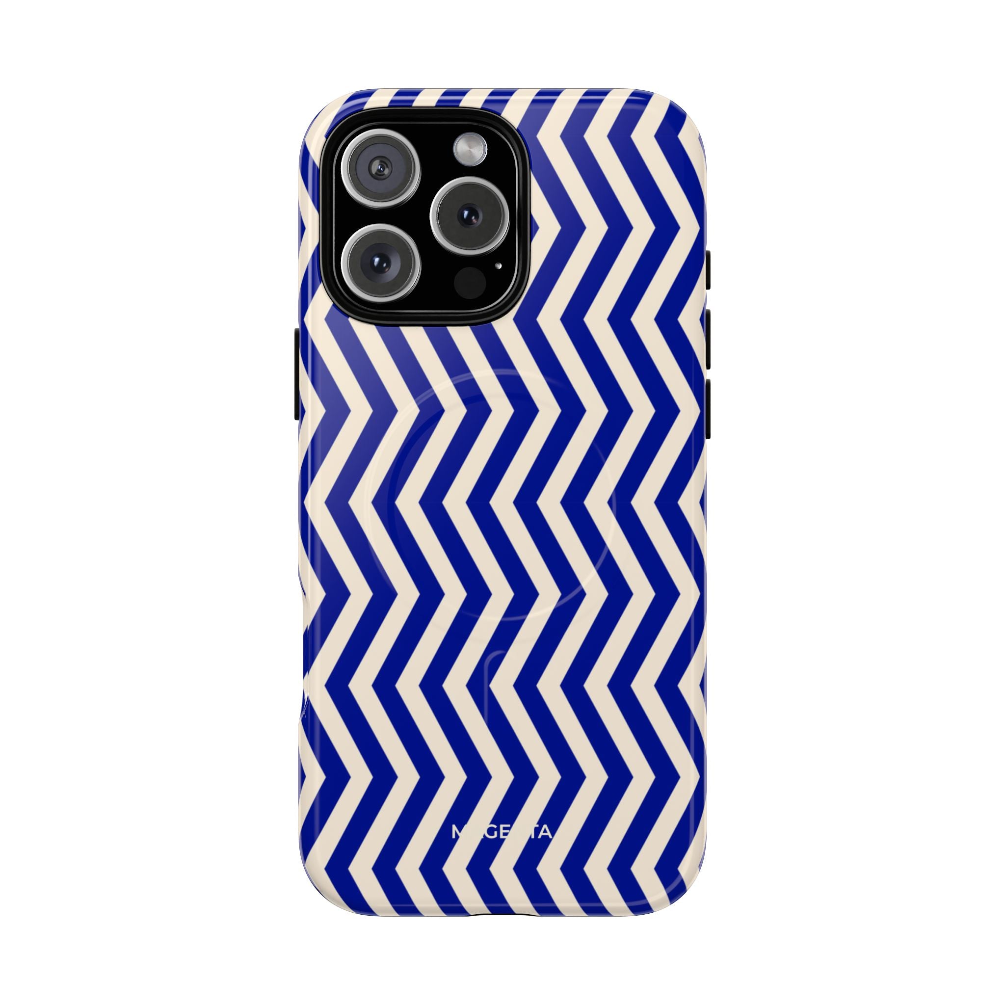 Blue Chevron Tough Mag Case