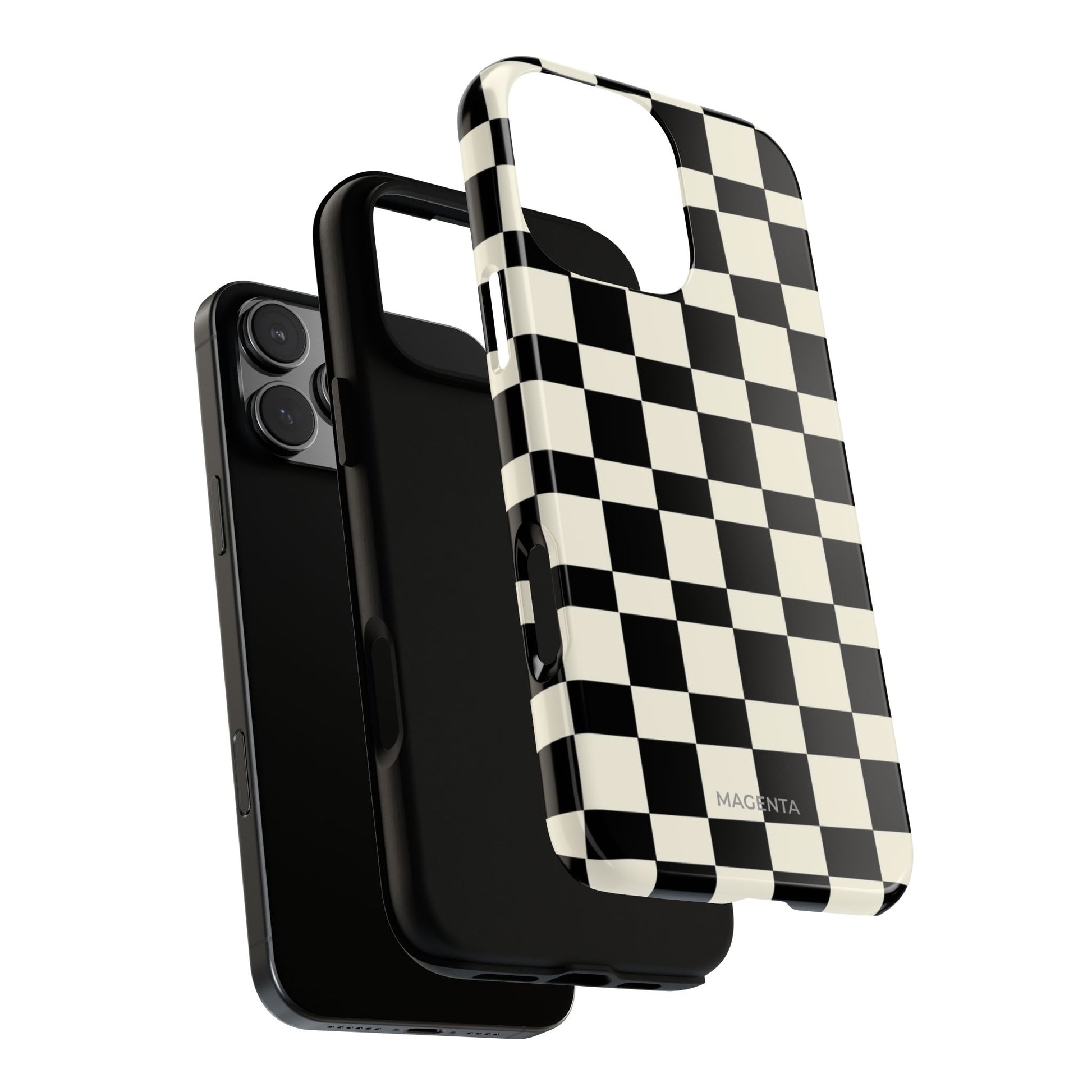 Black & White Check Tough Case