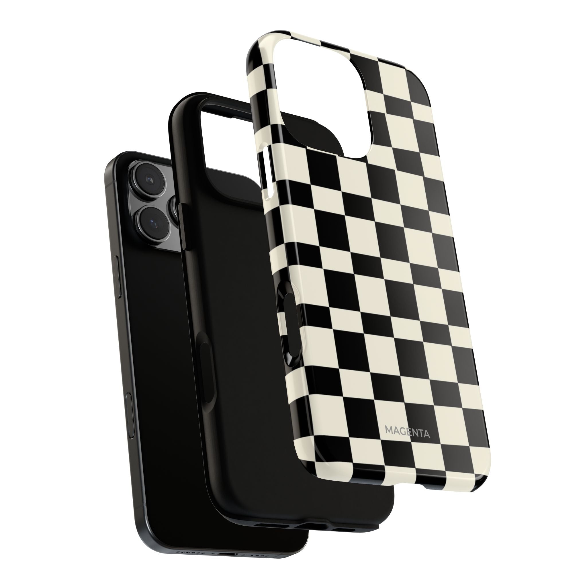 Black & White Check Tough Case