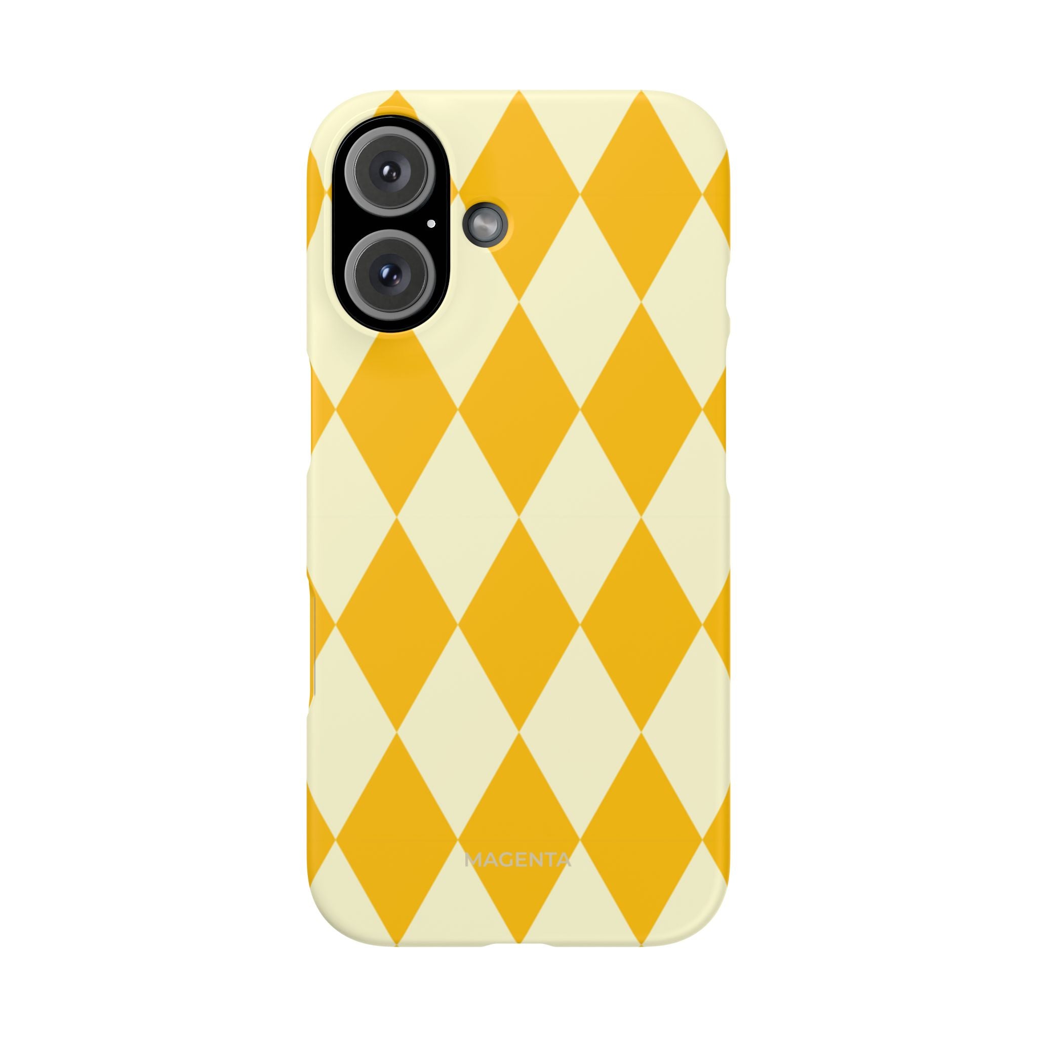 Yellow & Cream Geometric Snap Case