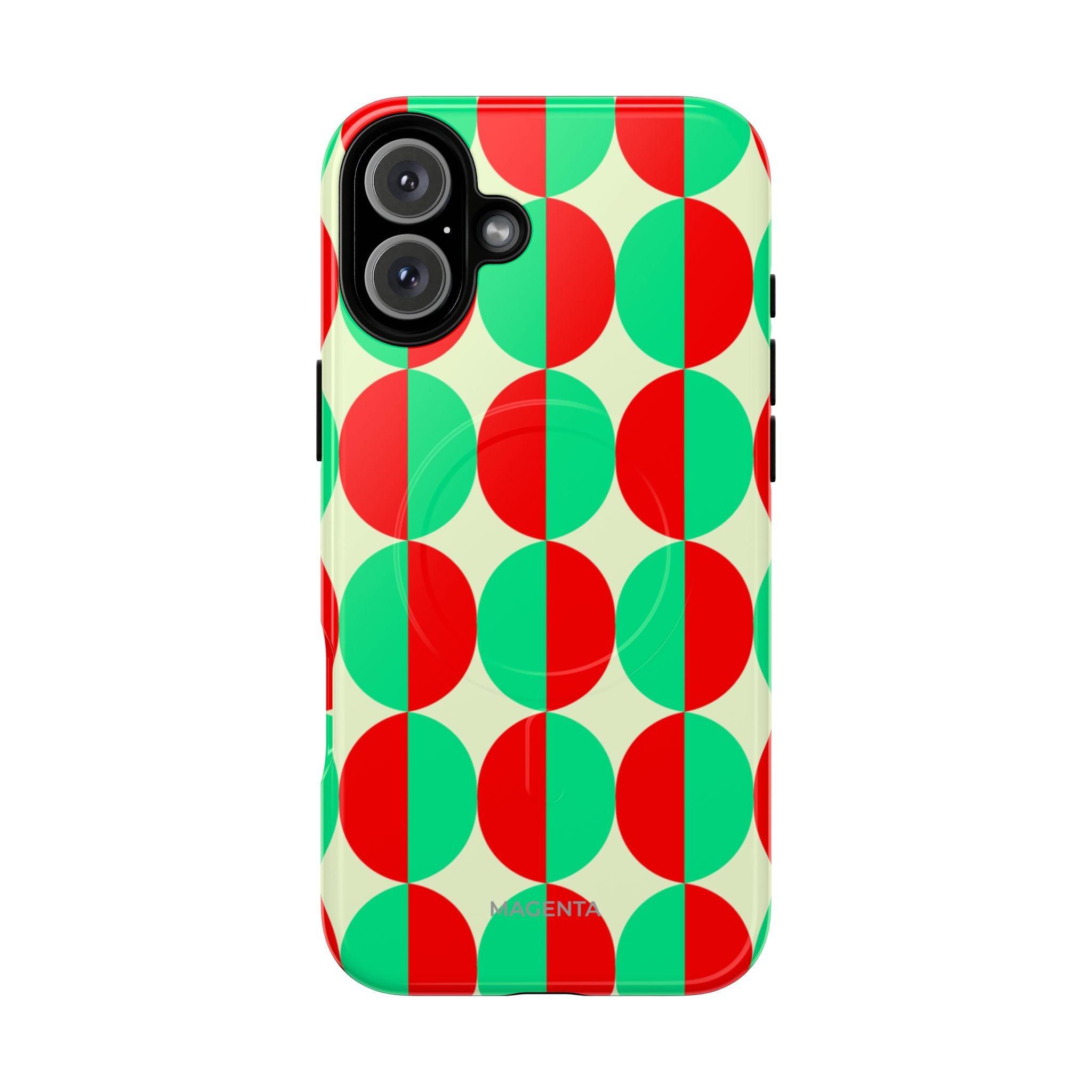 Red Green Circle Tough Mag Case