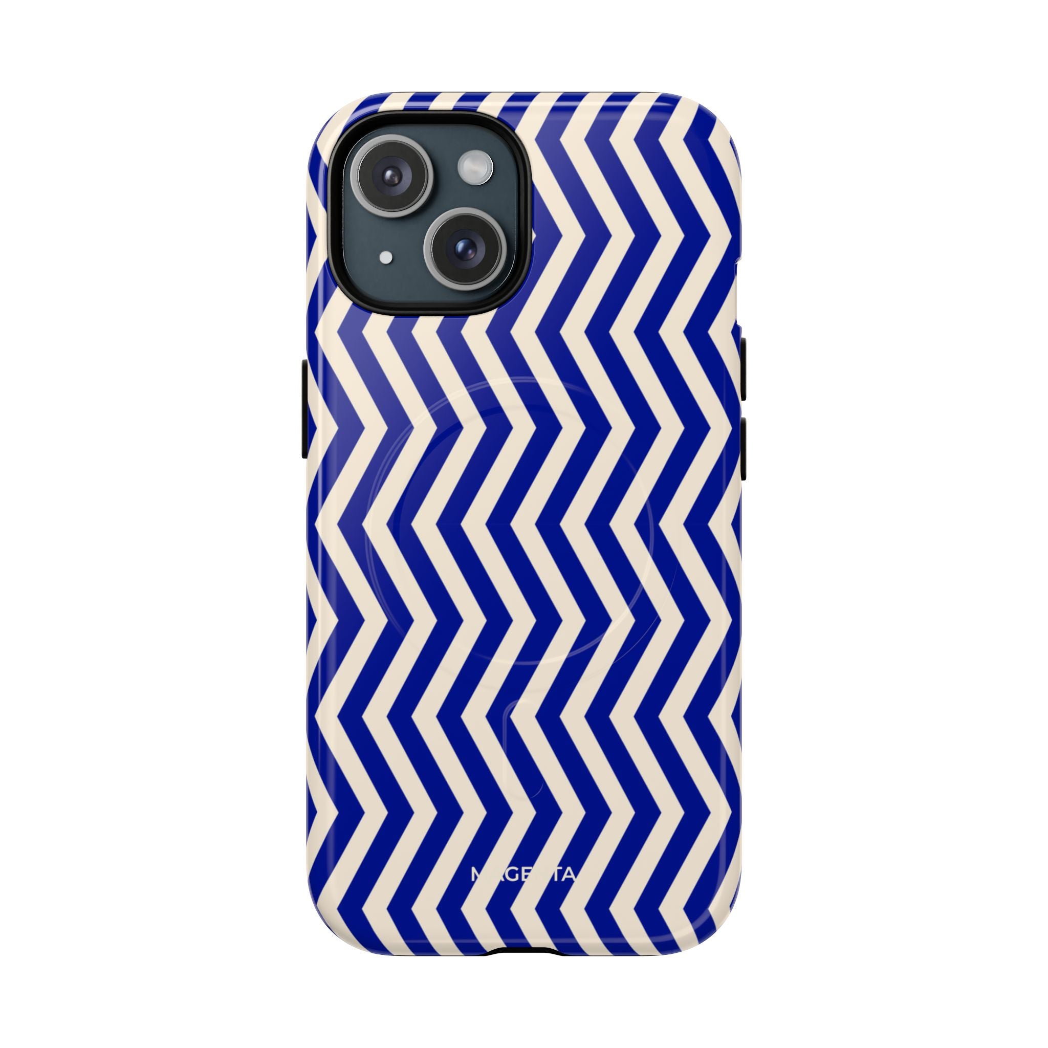 Blue Chevron Tough Mag Case