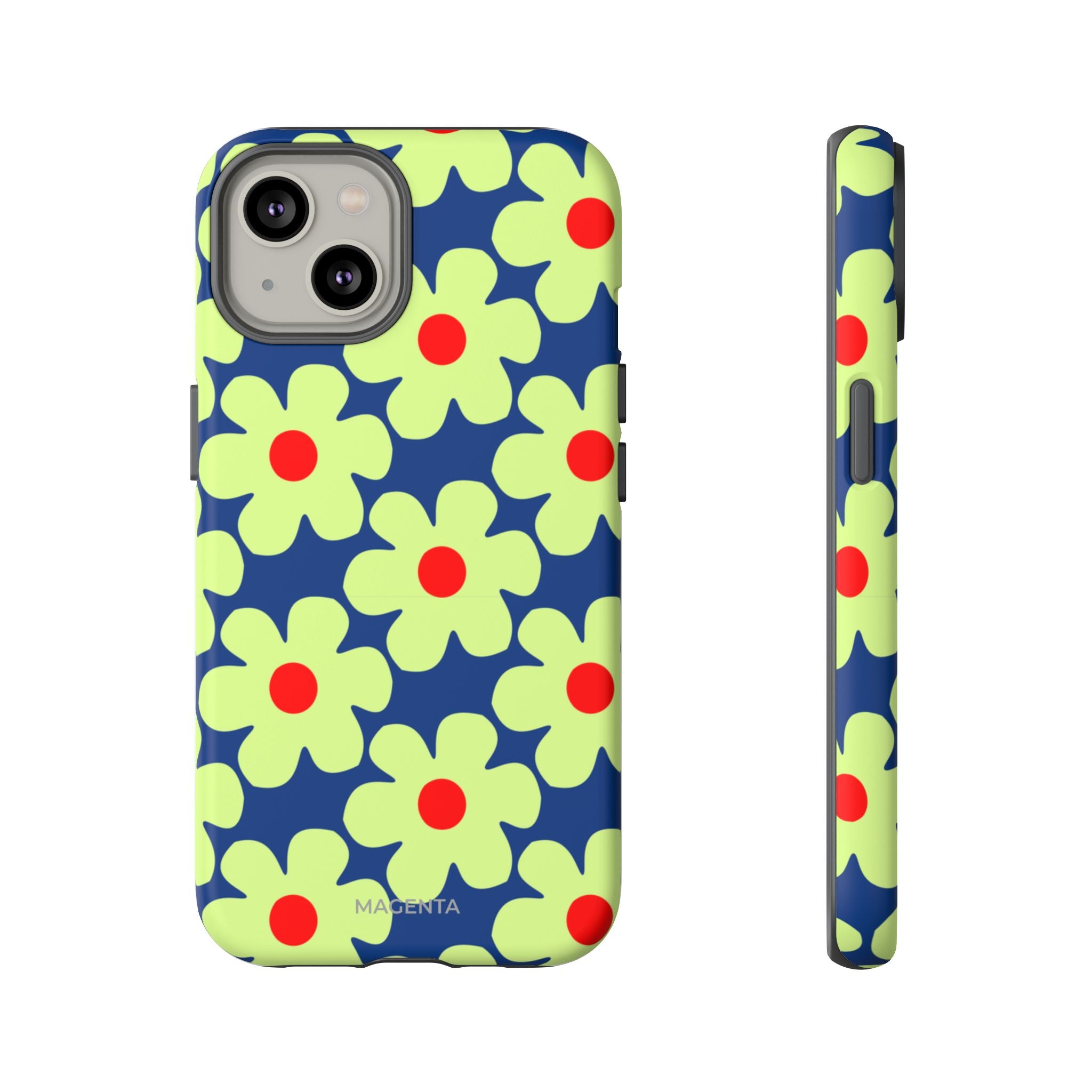 Minimal Pale Green Flowers Tough Case