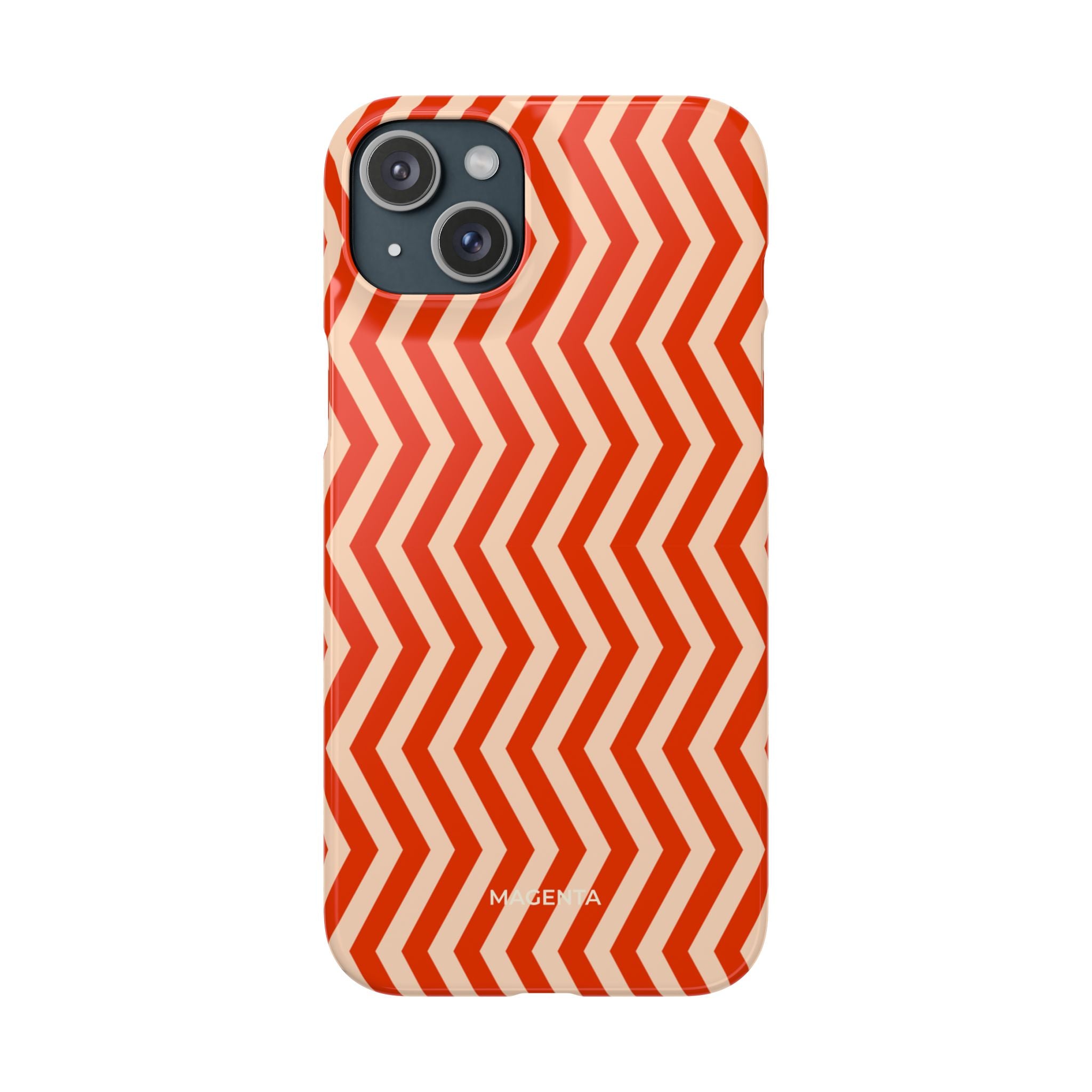 Red Chevron Snap Case