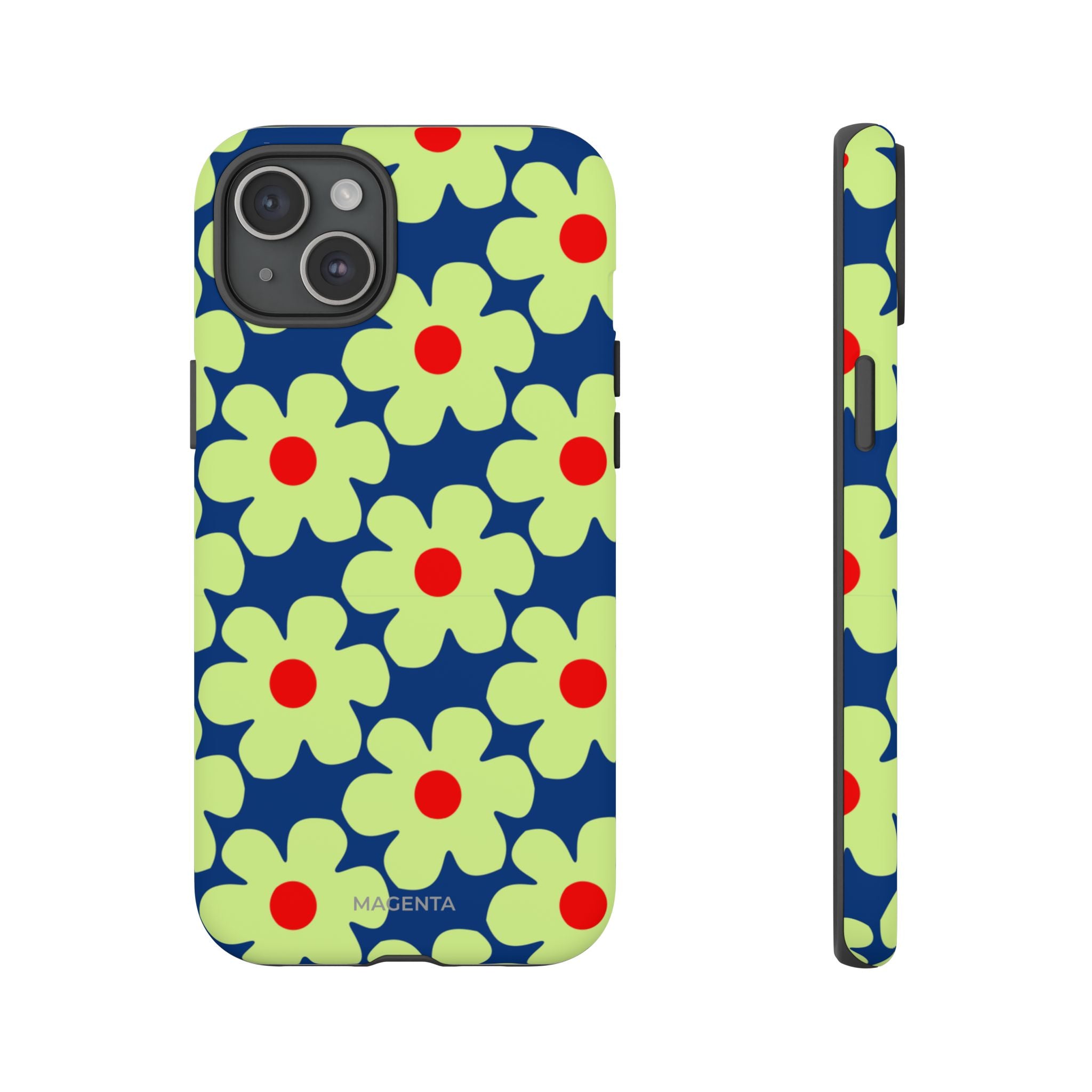 Minimal Pale Green Flowers Tough Case