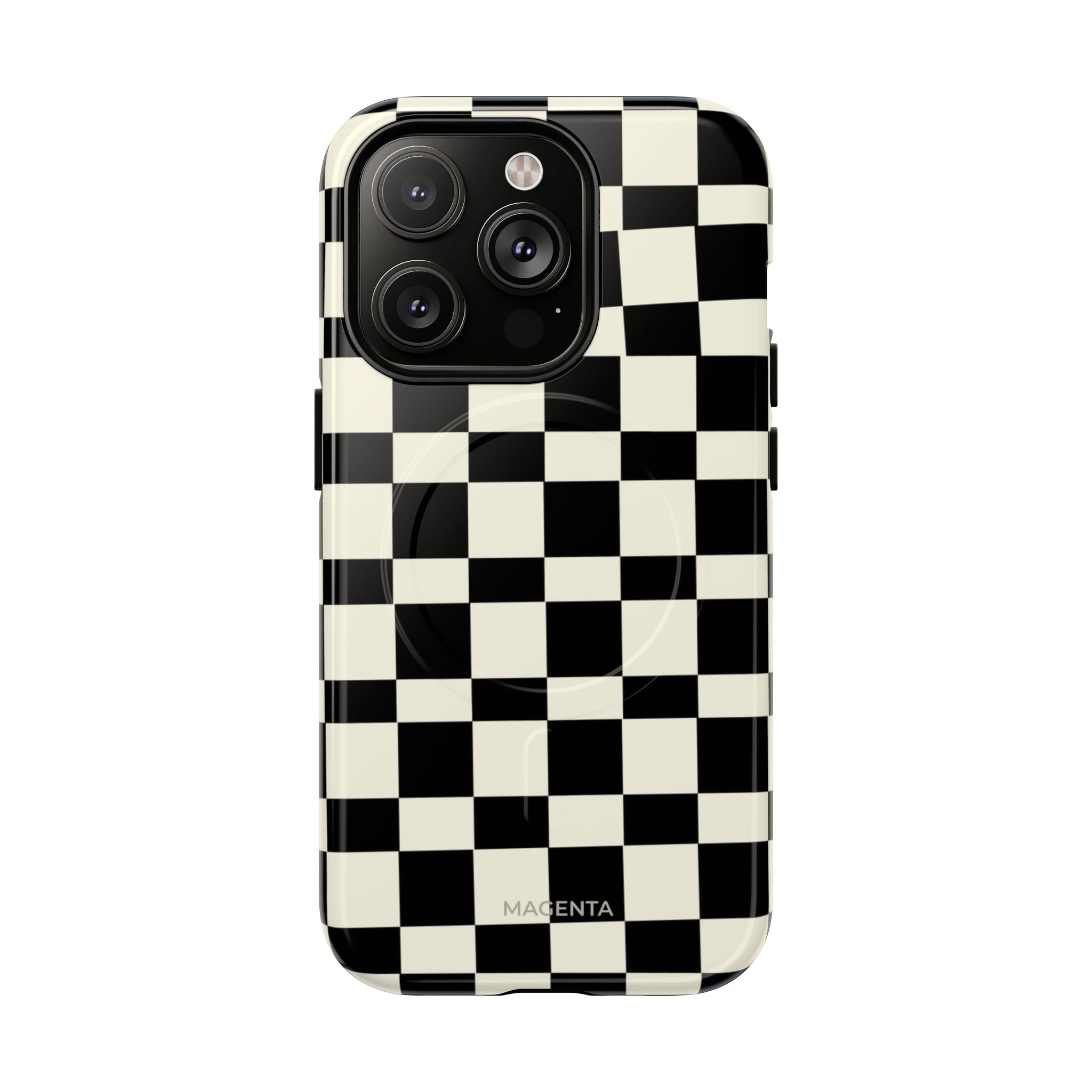 Black & White Check Tough Magnetic Case