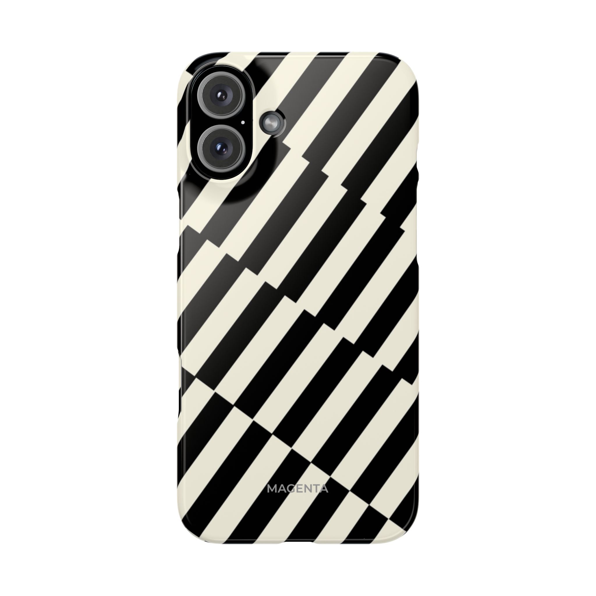 Black & White Crosswalk Snap Case