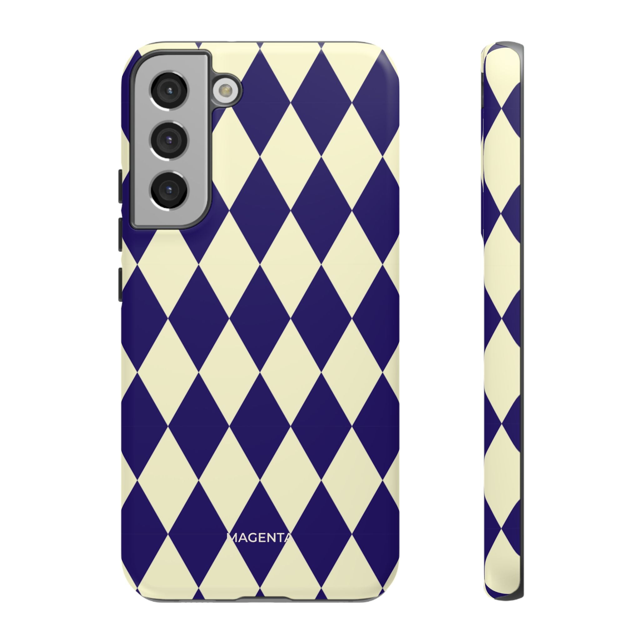 ์Navy & Cream Geometric Tough Case