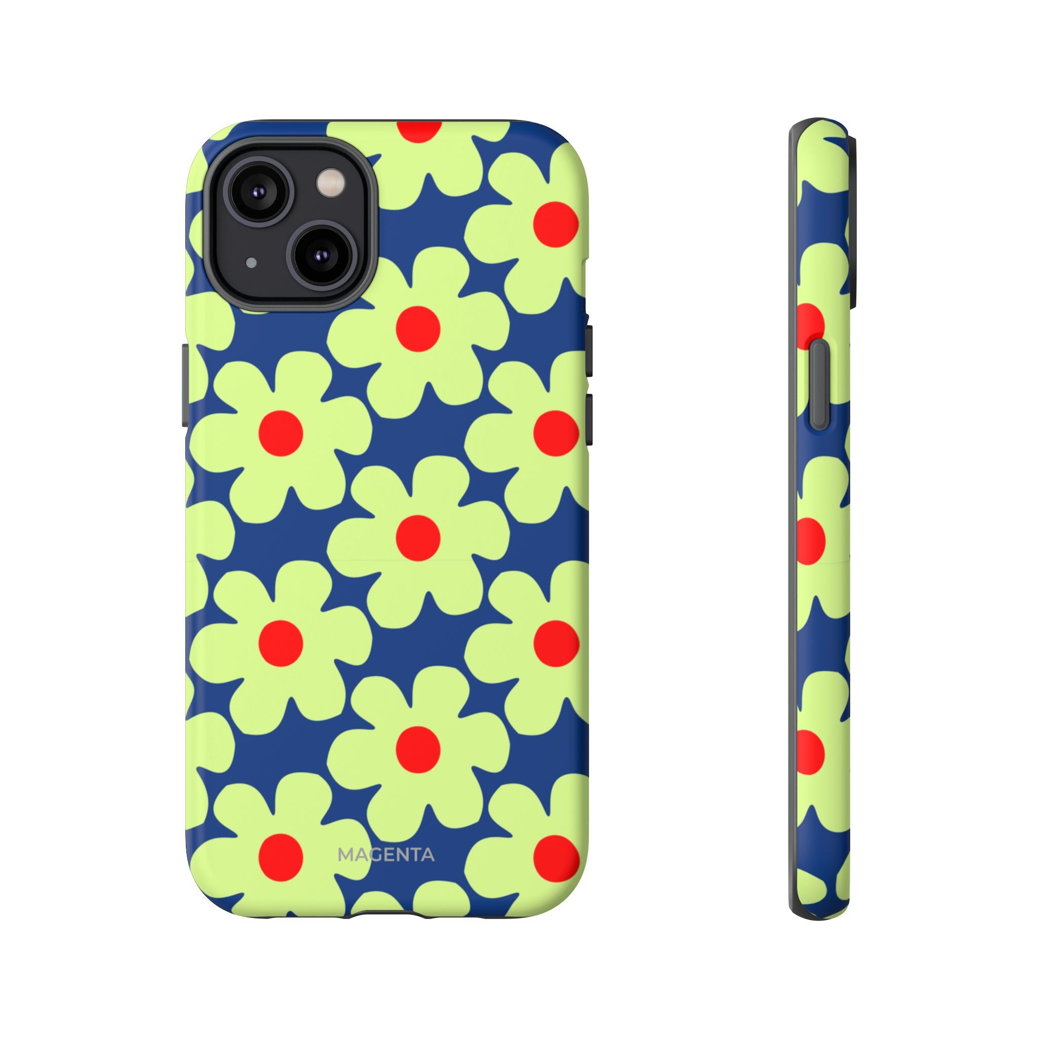 Minimal Pale Green Flowers Tough Case