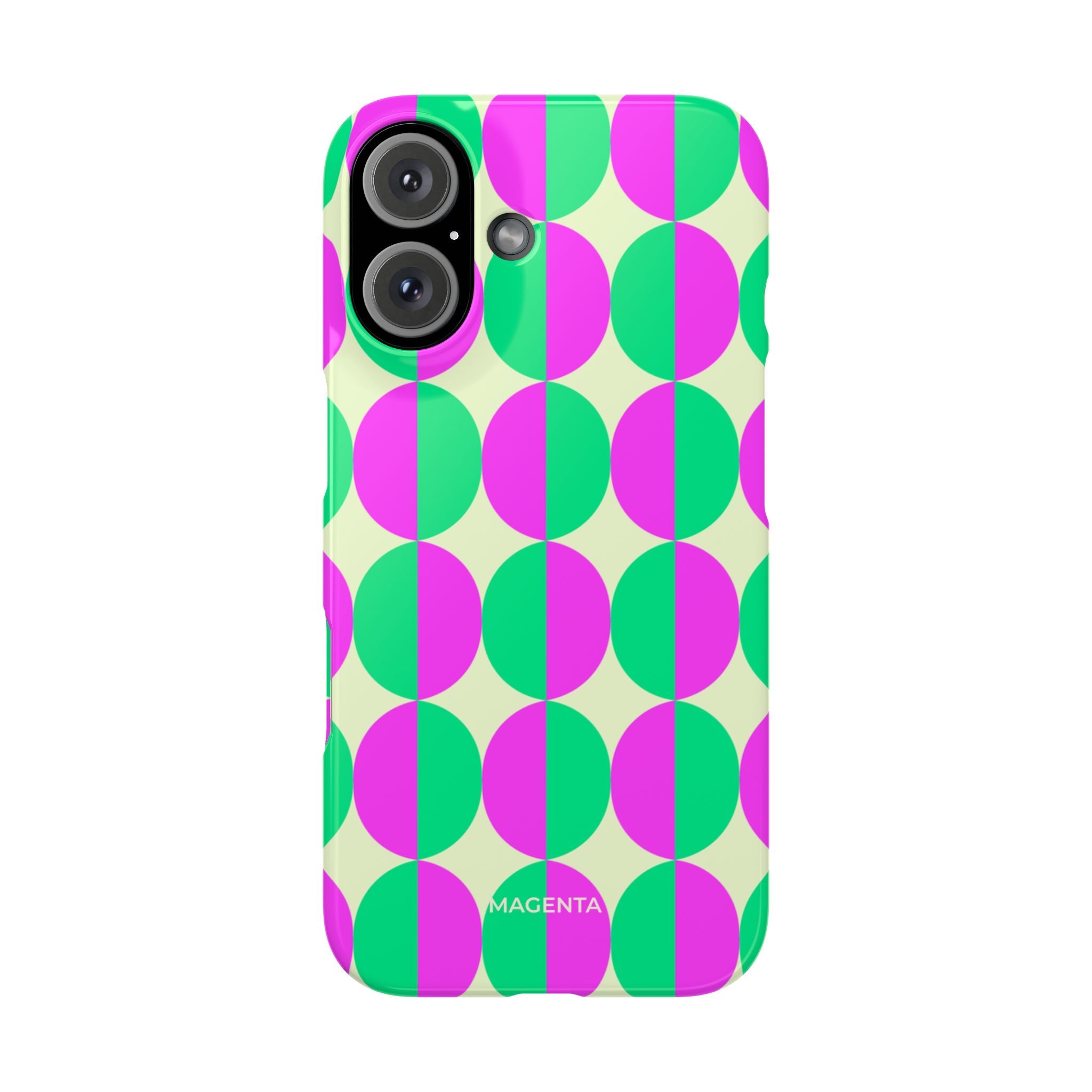Purple Green Circle Snap Case