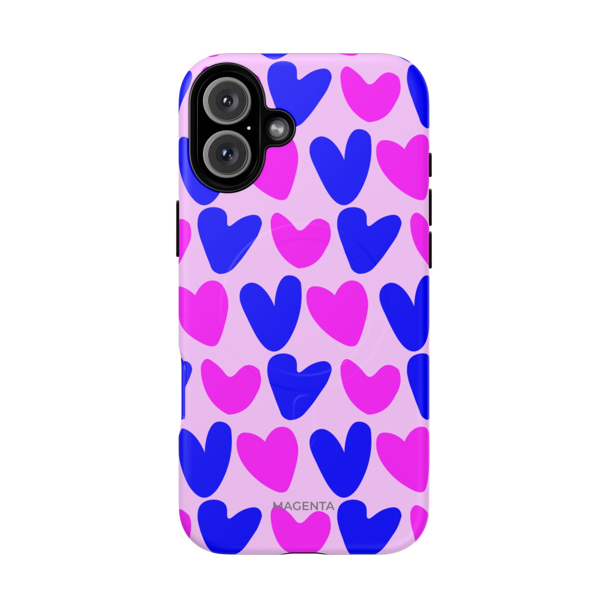 Neon Pop Heart Tough Mag Case
