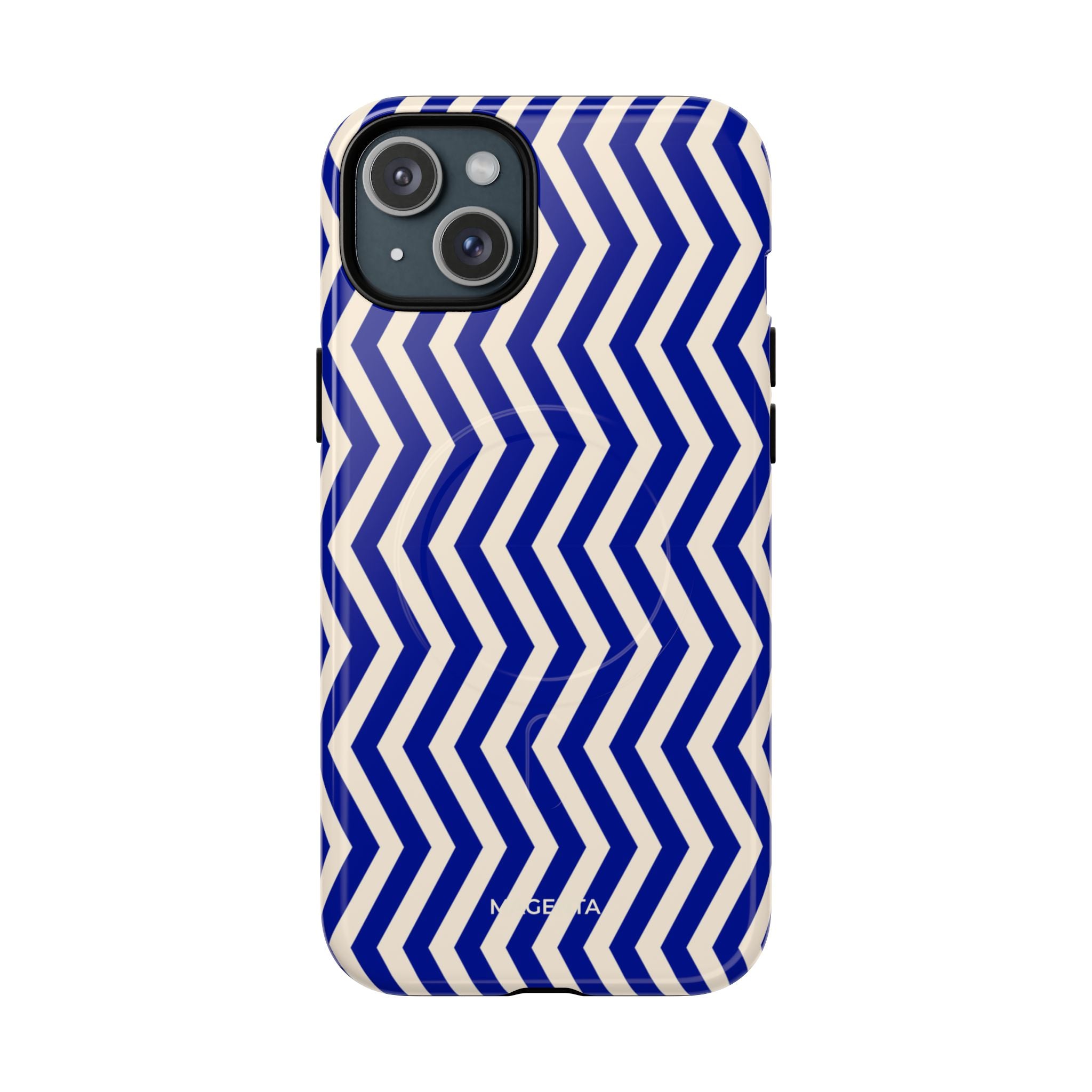 Blue Chevron Tough Mag Case