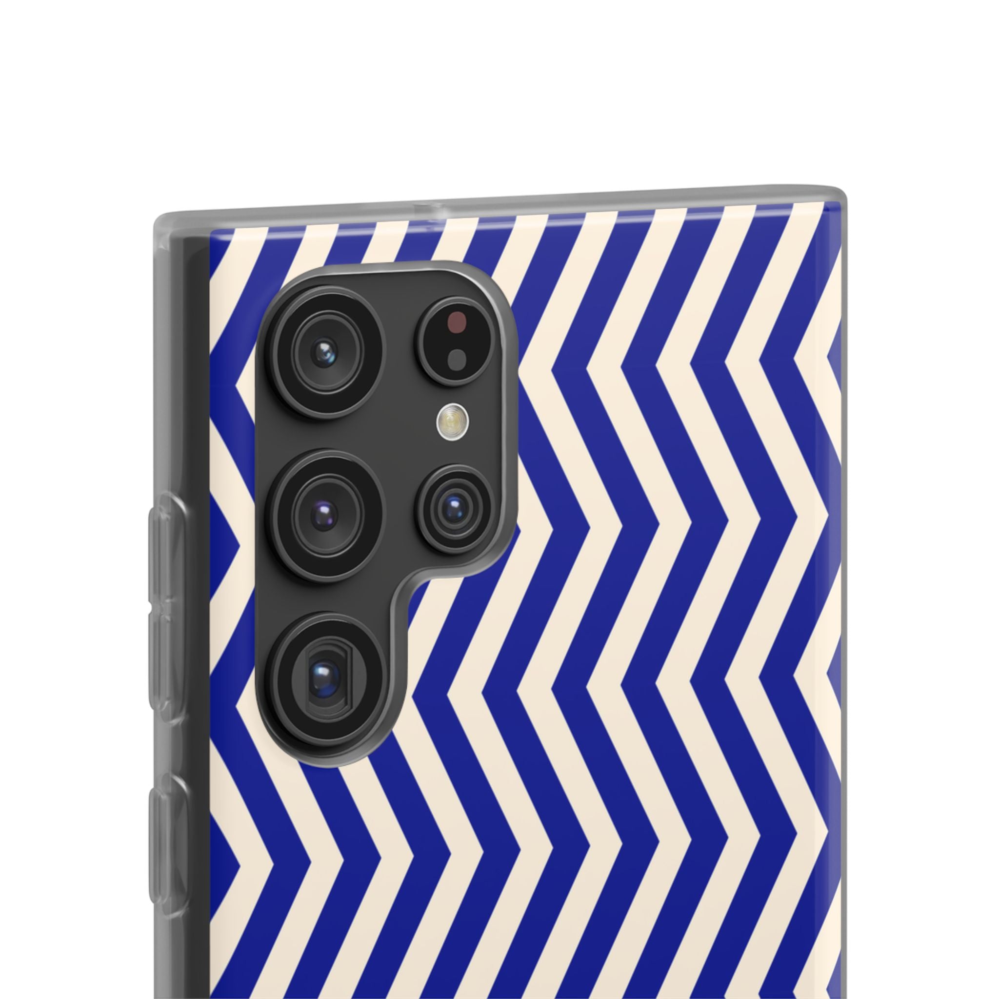 Blue Chevron Flexi Case