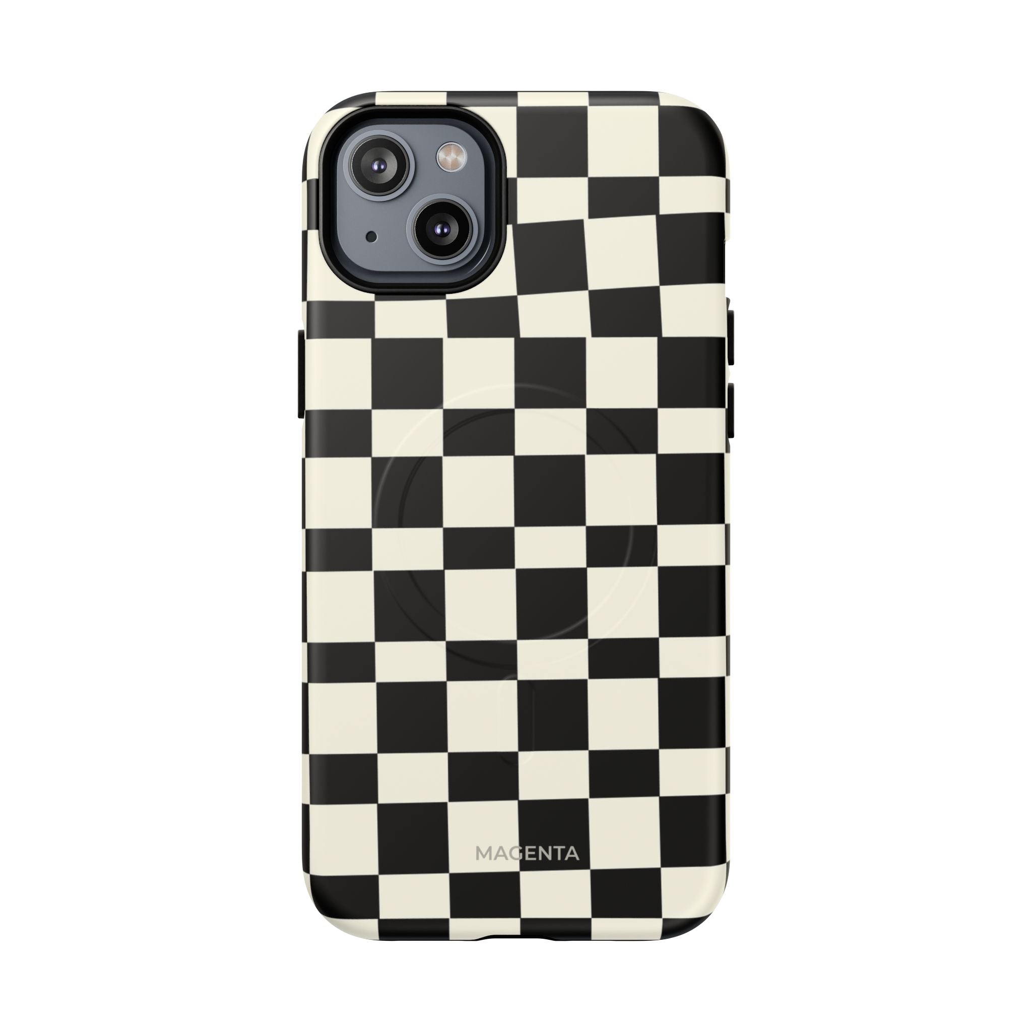 Black & White Check Tough Magnetic Case