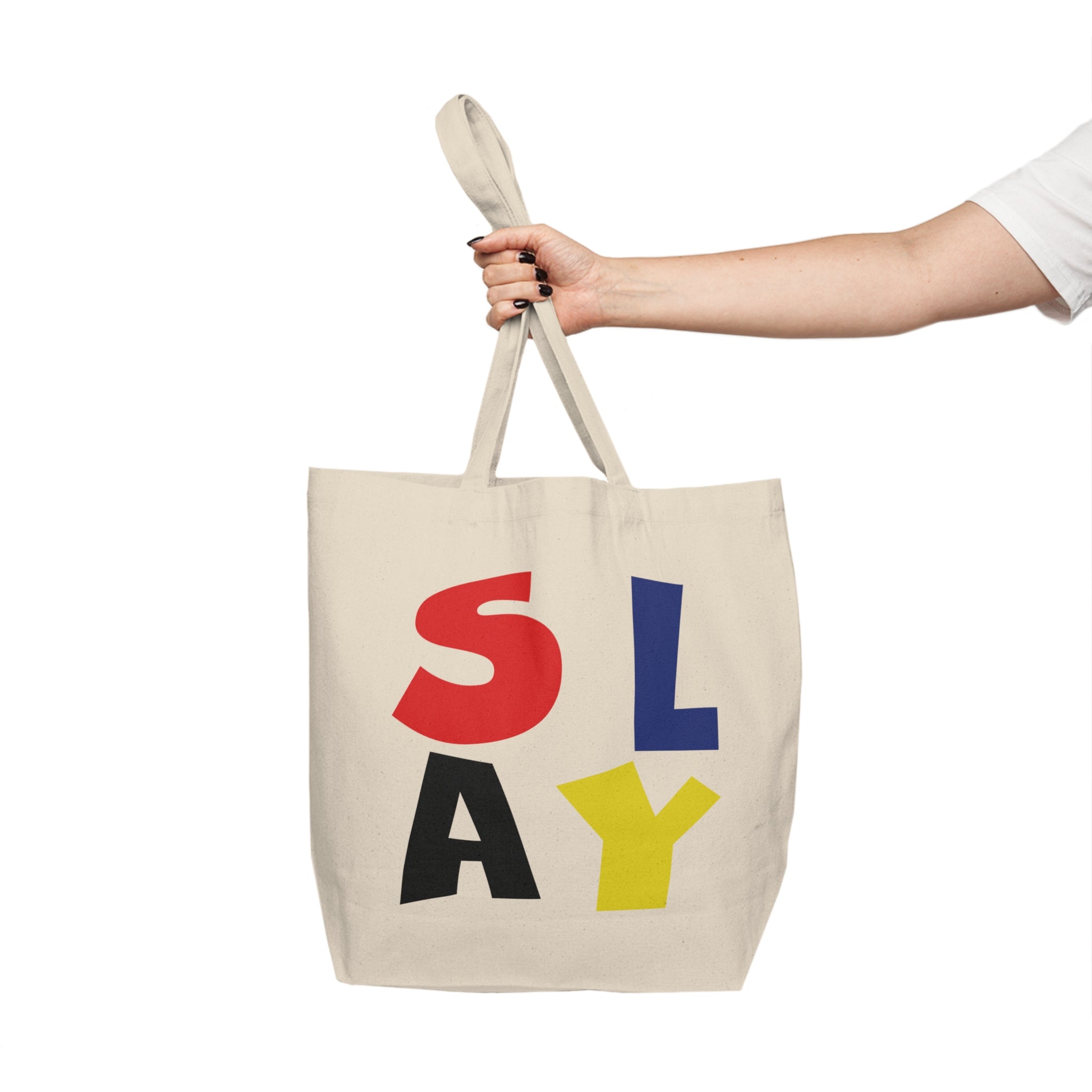 Slay Canvas Shopping Tote
