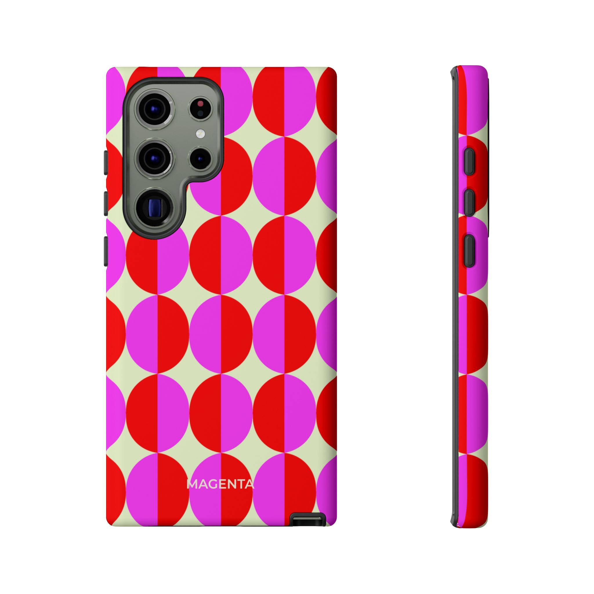 Red Pink Circle Tough Case