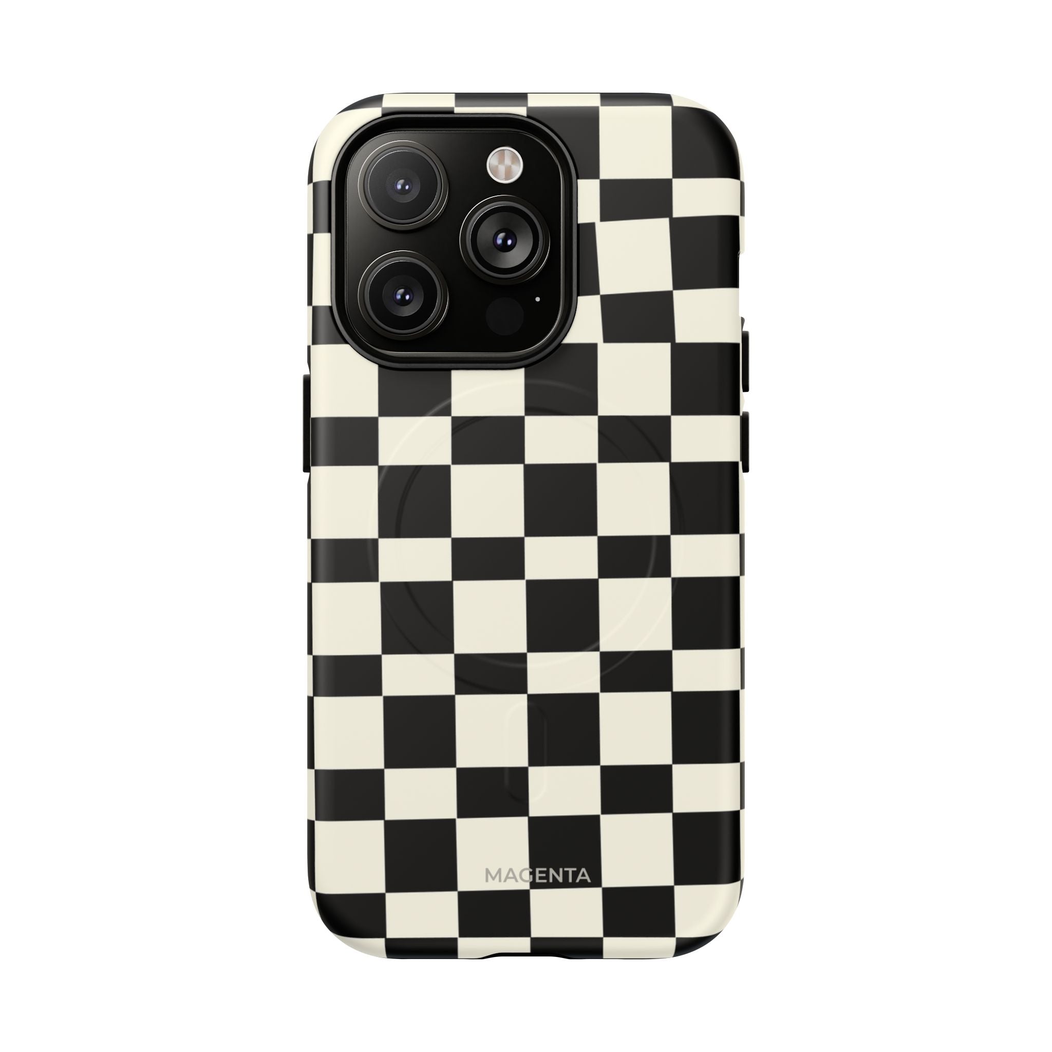 Black & White Check Tough Magnetic Case