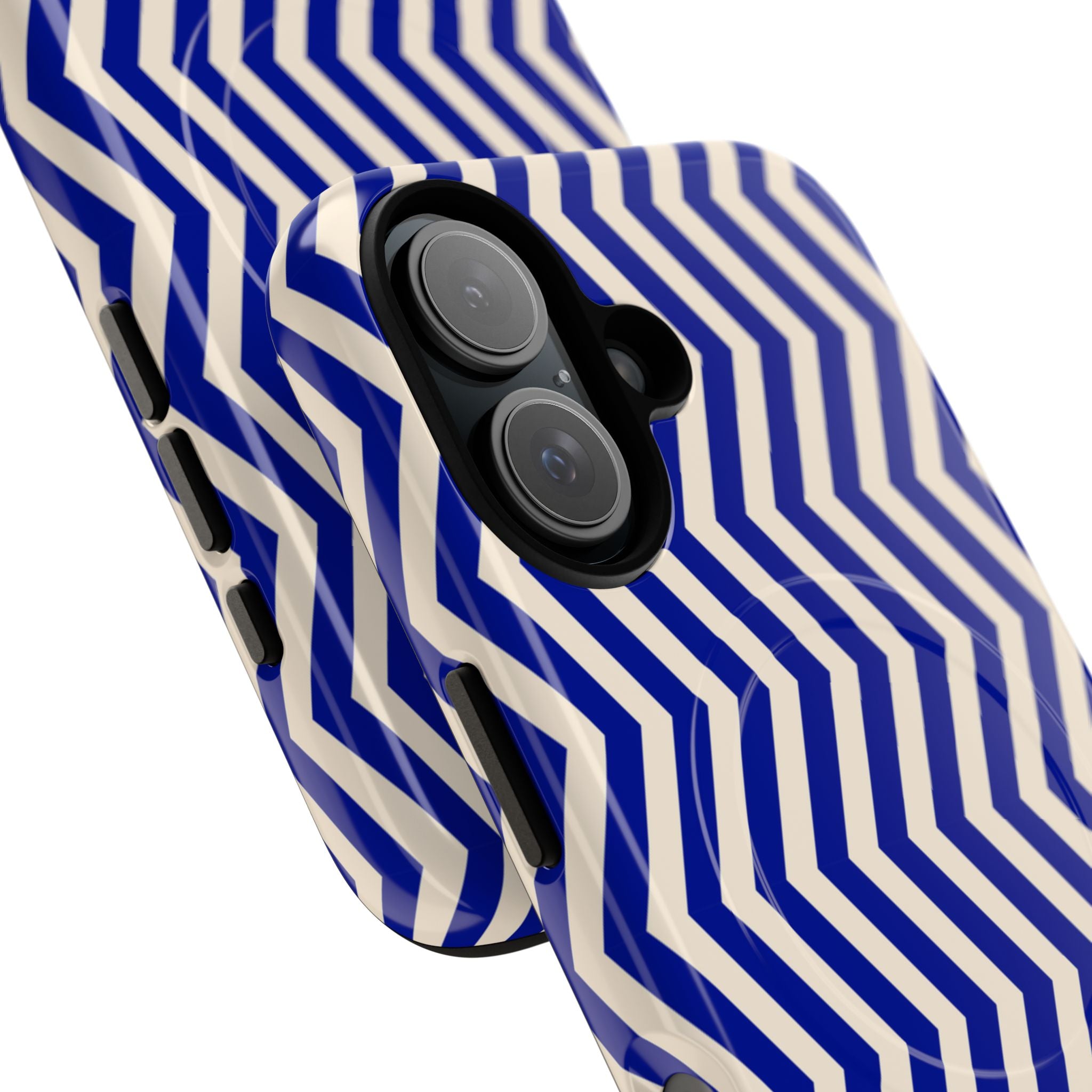 Blue Chevron Tough Mag Case