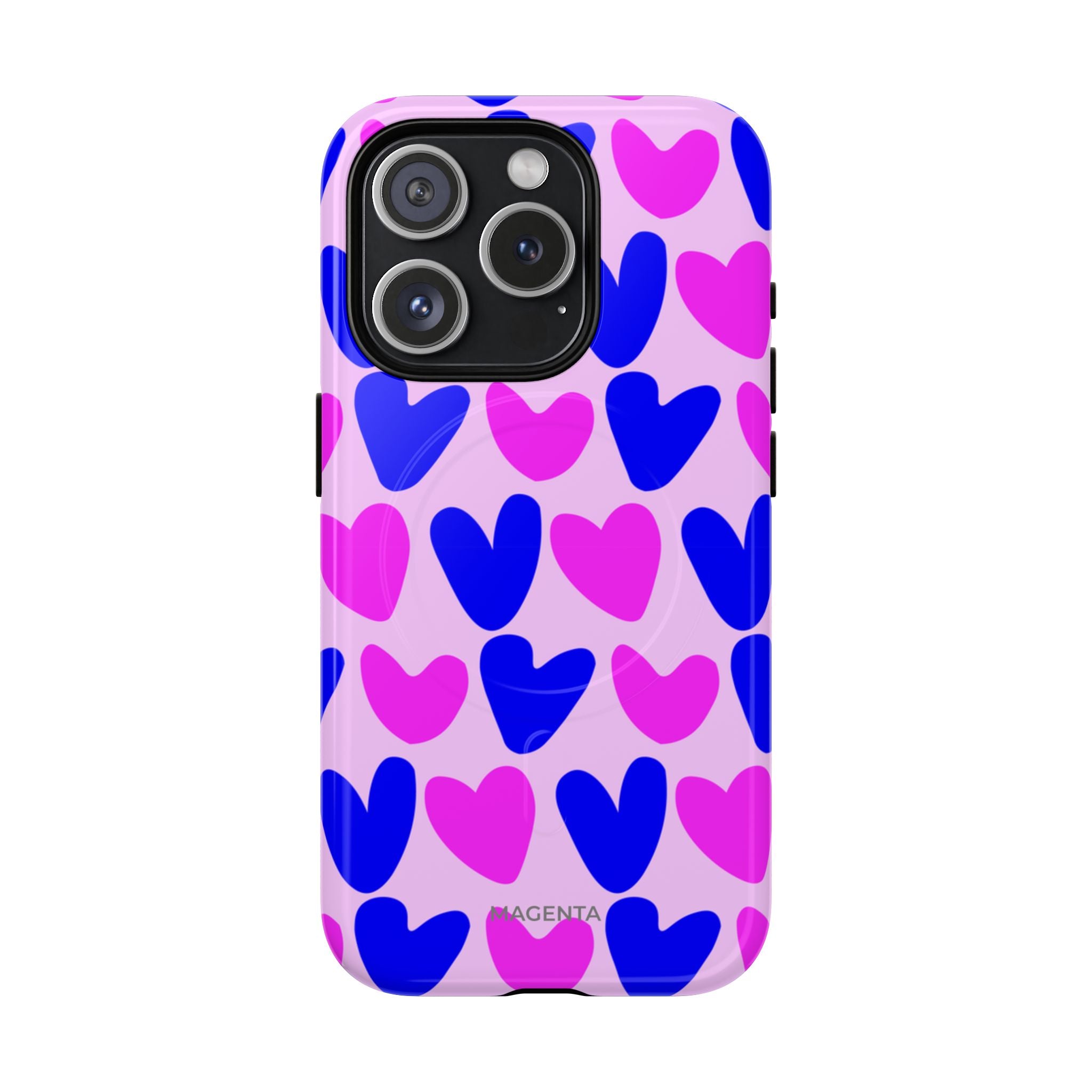 Neon Pop Heart Tough Mag Case