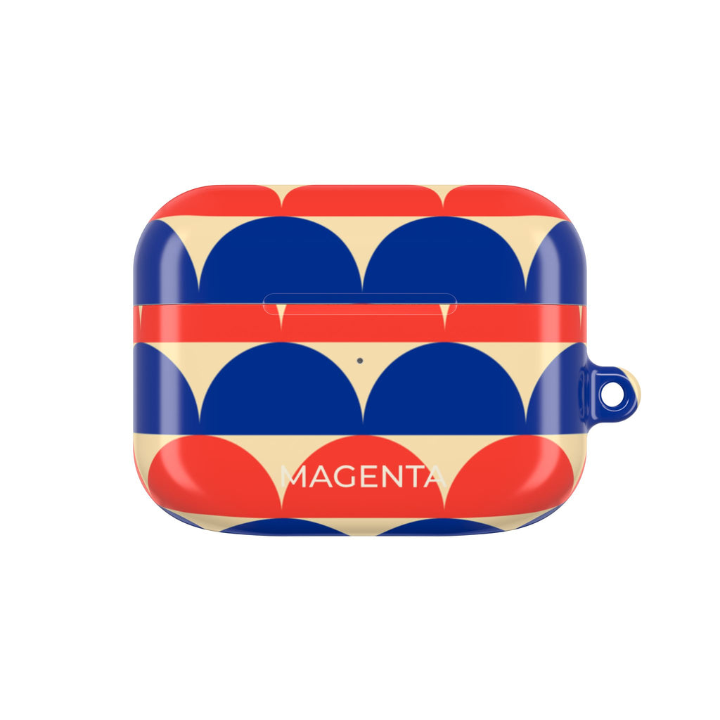 Red & Blue Half Circle AirPods Pro Gen 1 Case