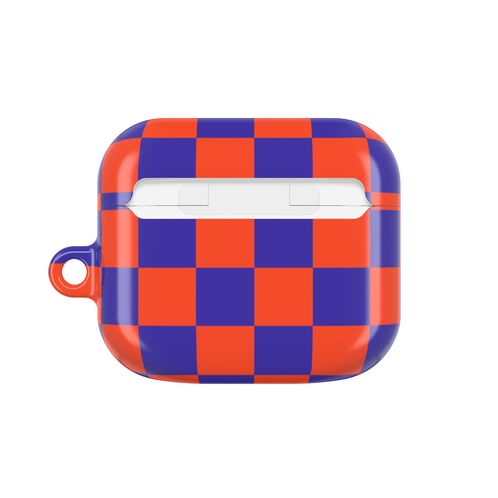 Orange & Blue Checkmate AirPods Gen 3 Case