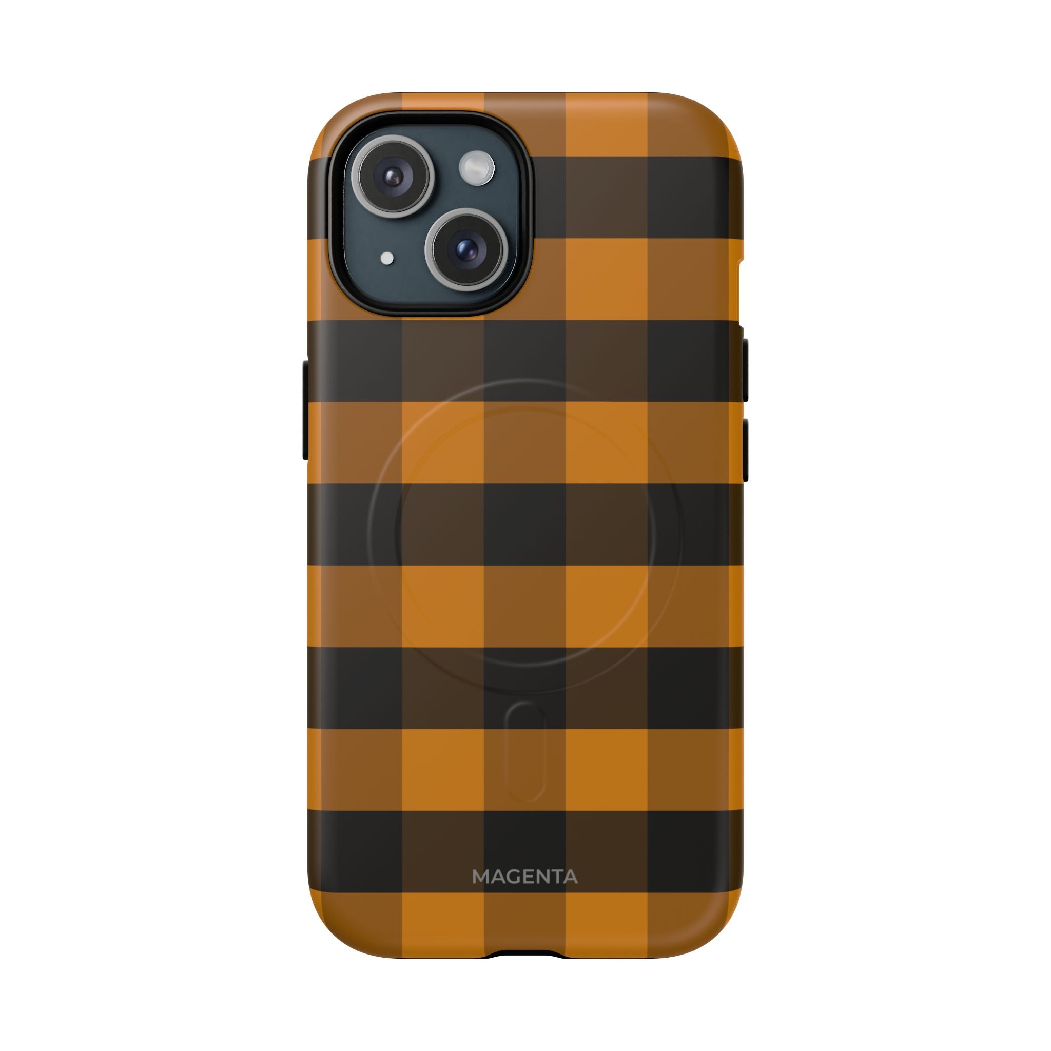 Golden Plaid Tough Mag Case