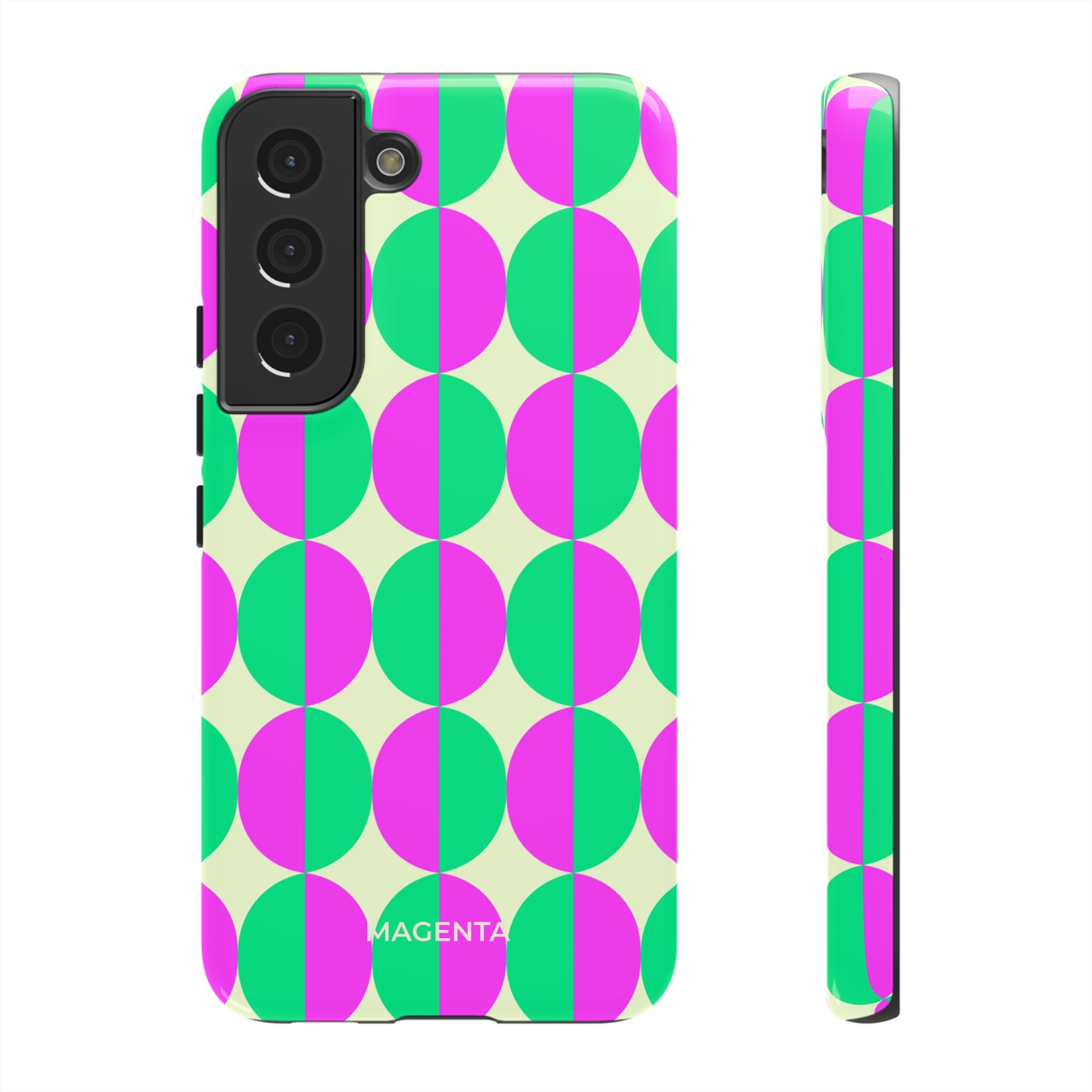 Purple Green Circle Tough Case