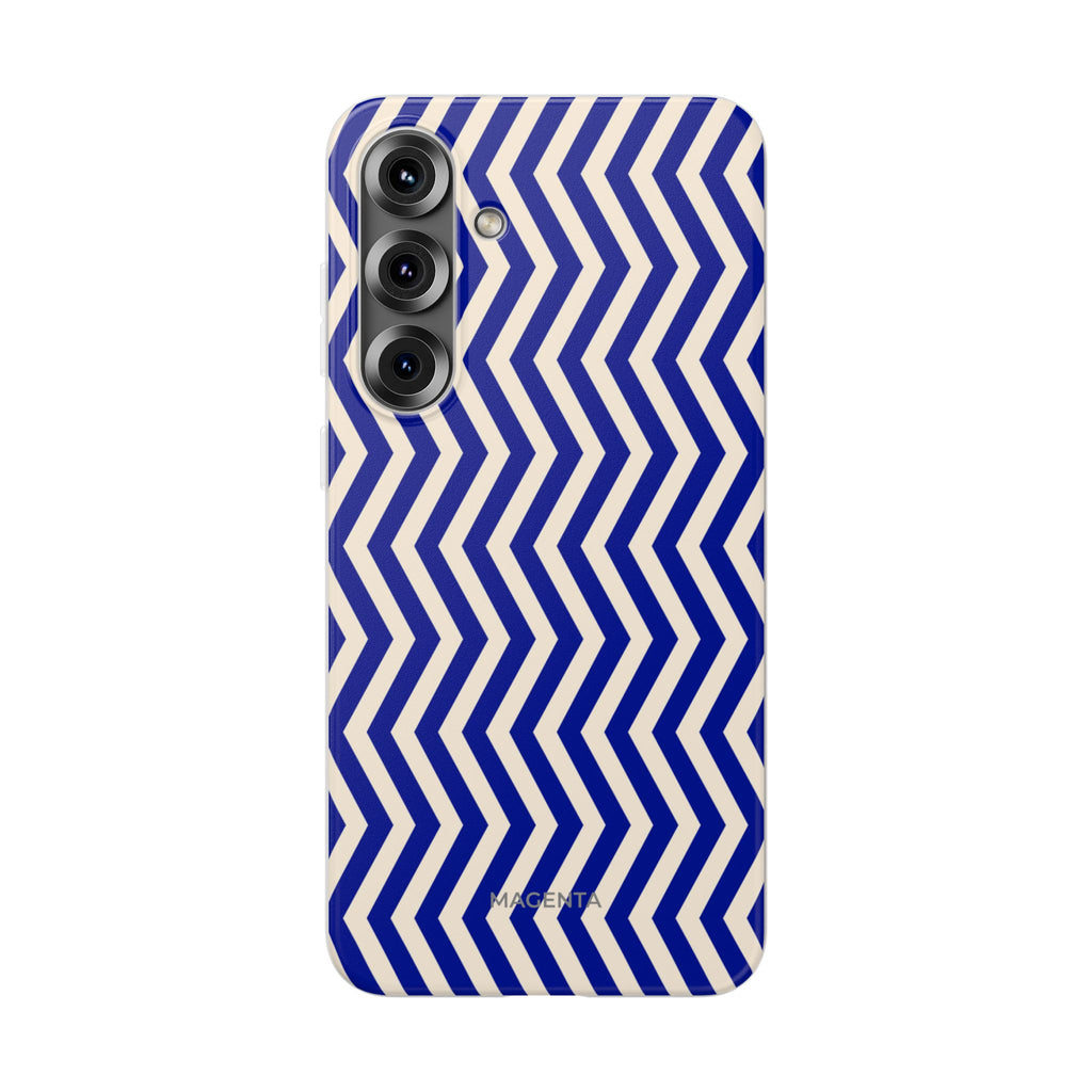 Blue Chevron Flexi Case
