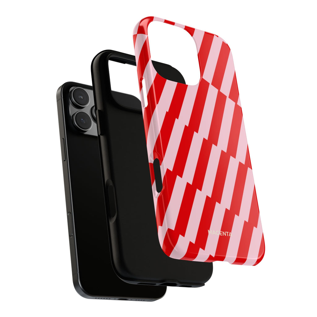 Cherry Pinstripe Tough Case
