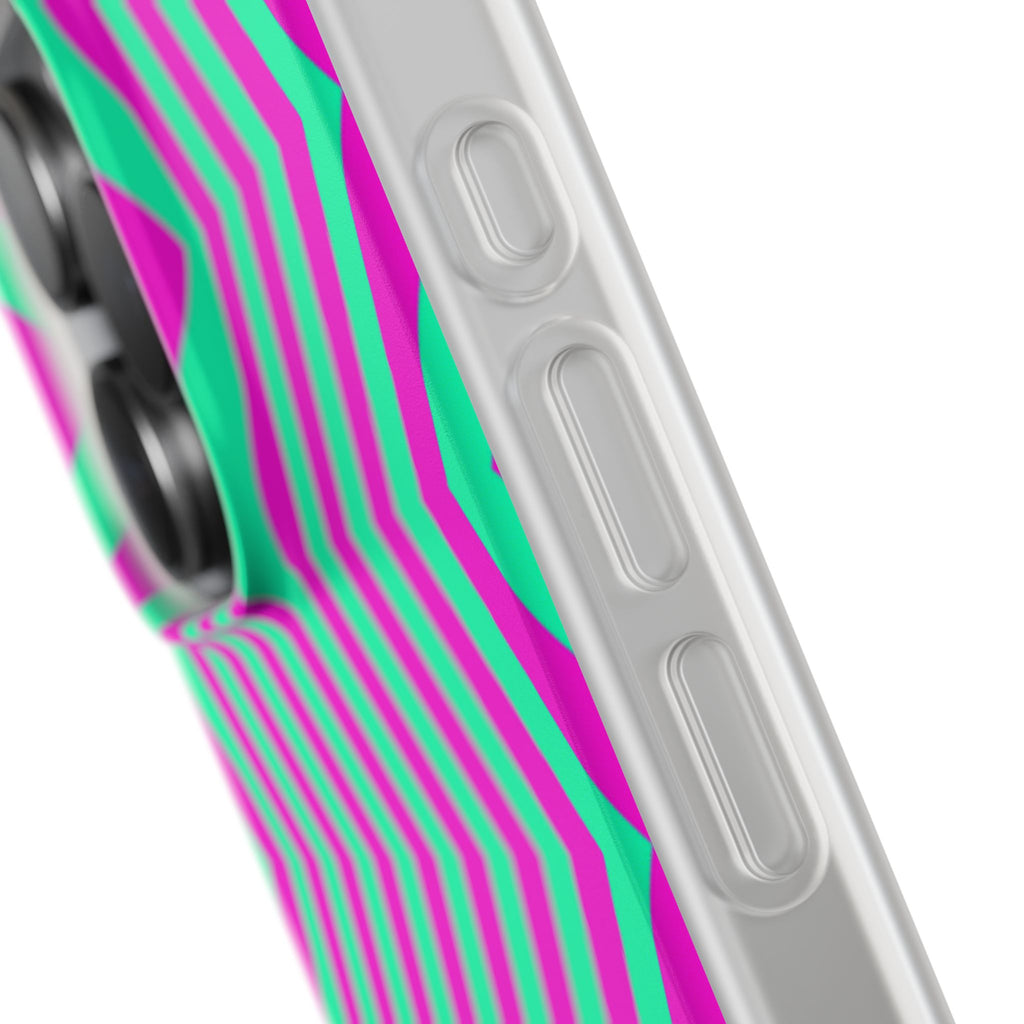 Pink Mint Chevron Flexi Case