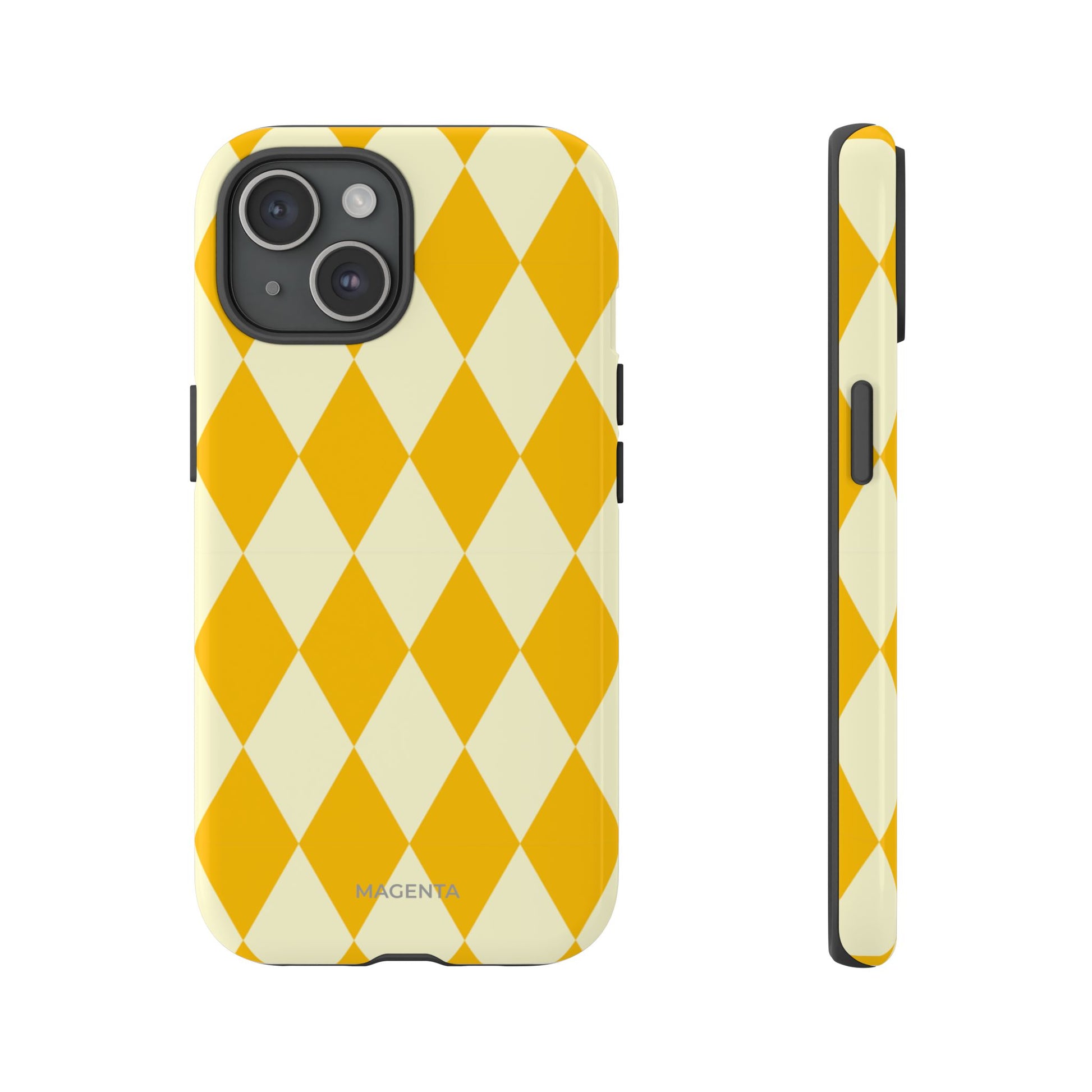 Yellow & Cream Geometric Tough Case