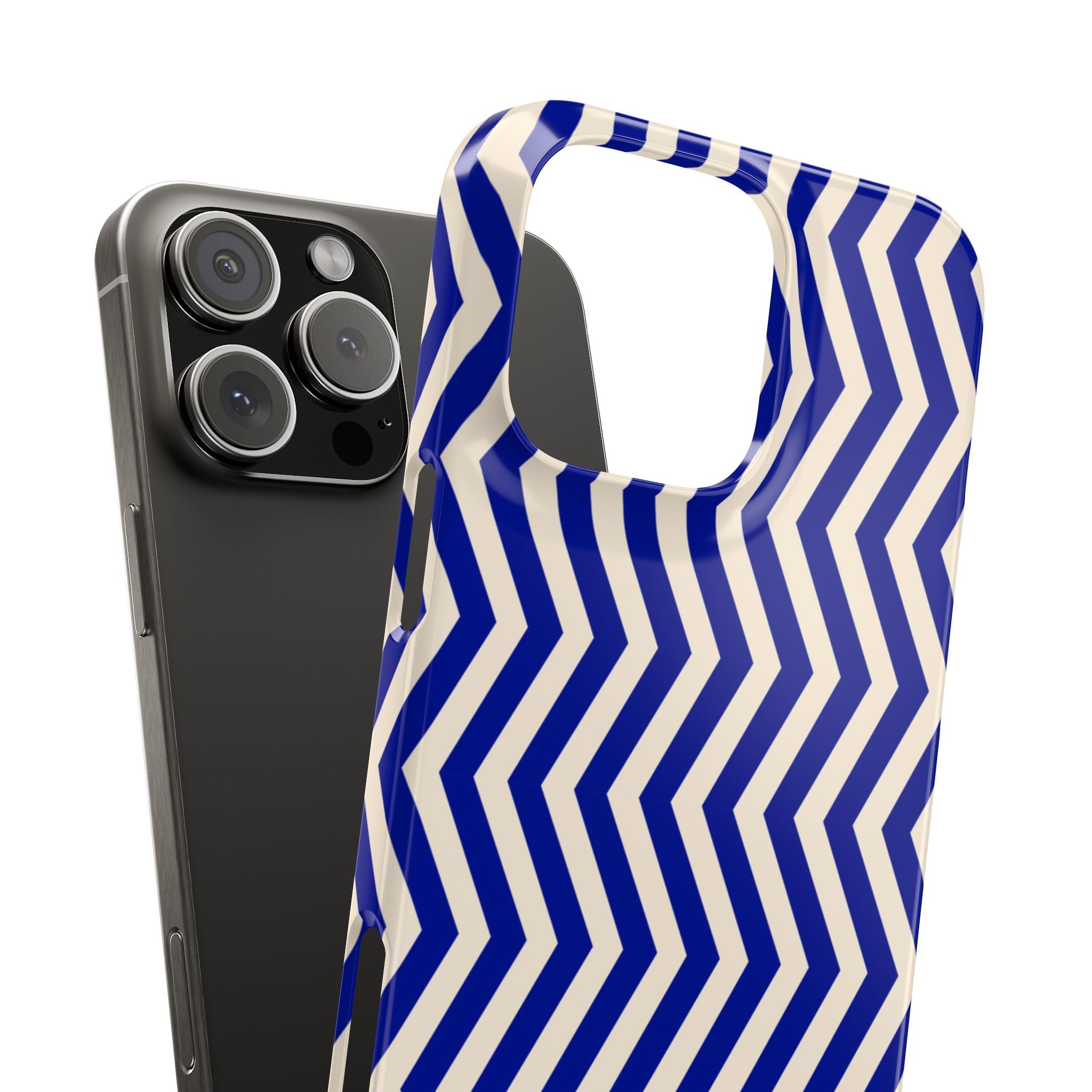 Blue Chevron Snap Case