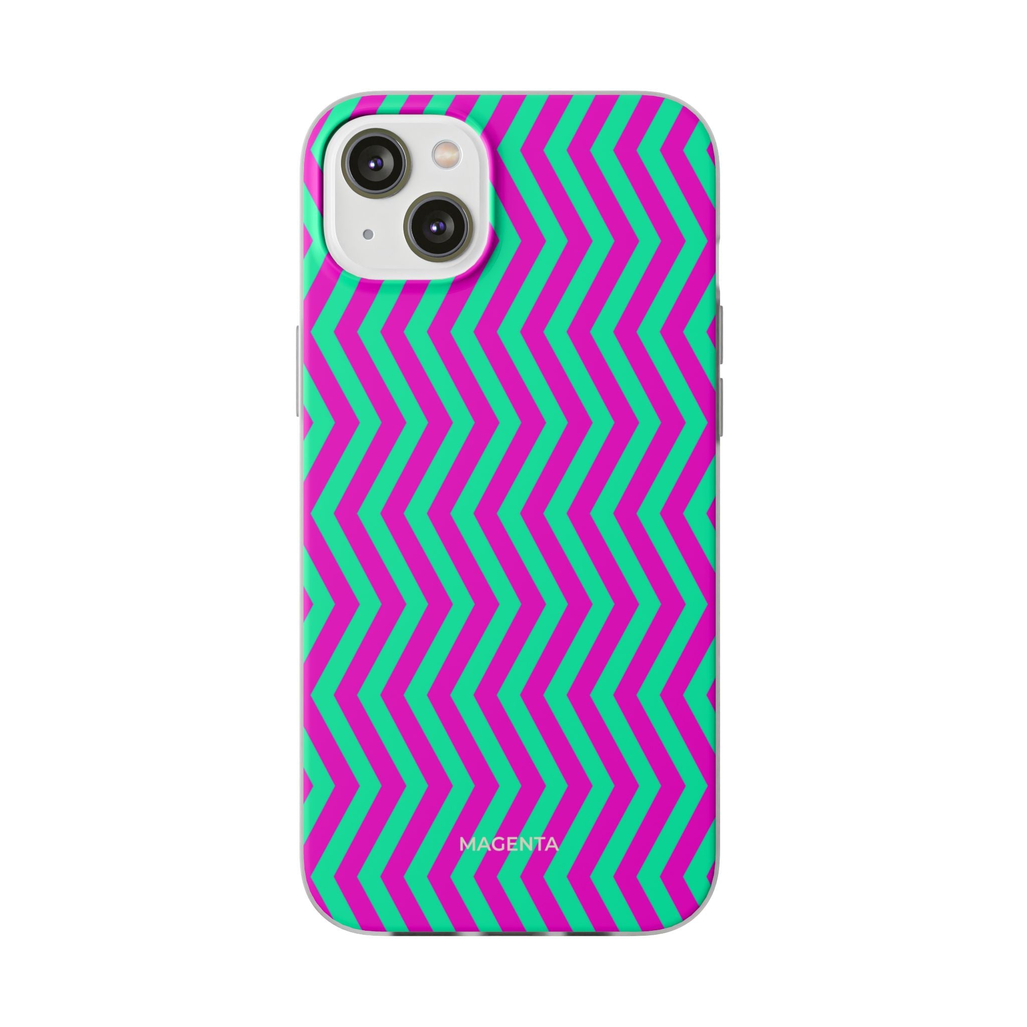 Pink Mint Chevron Flexi Case