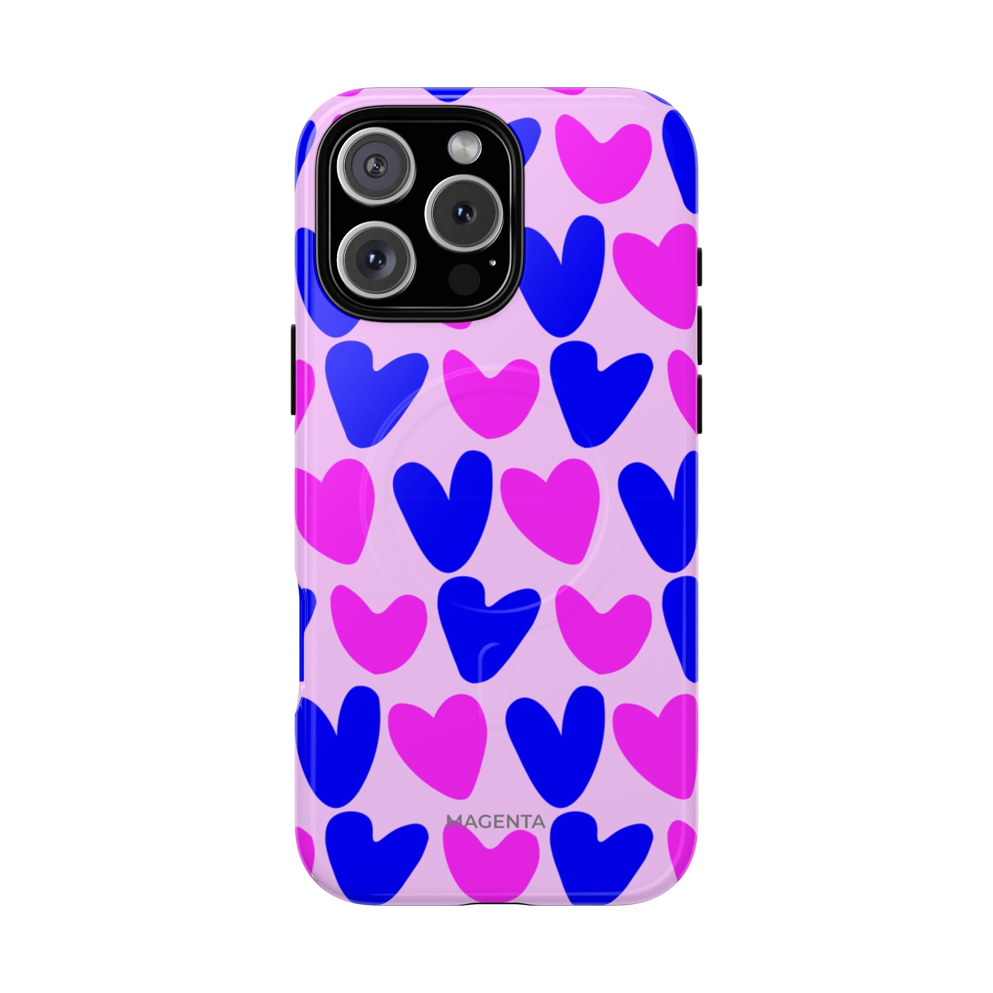 Neon Pop Heart Tough Mag Case