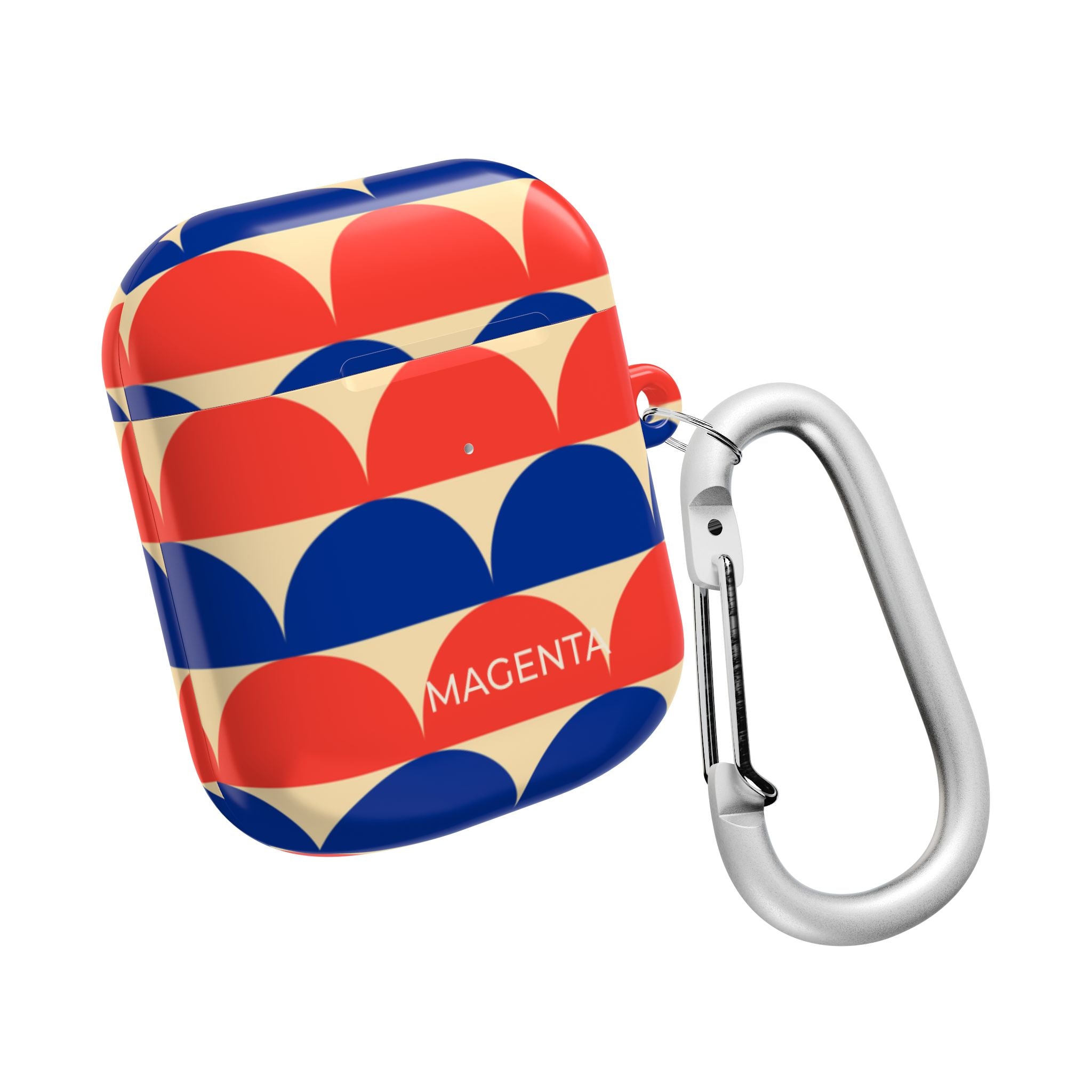 Blue Red Half Circle AirPods Case