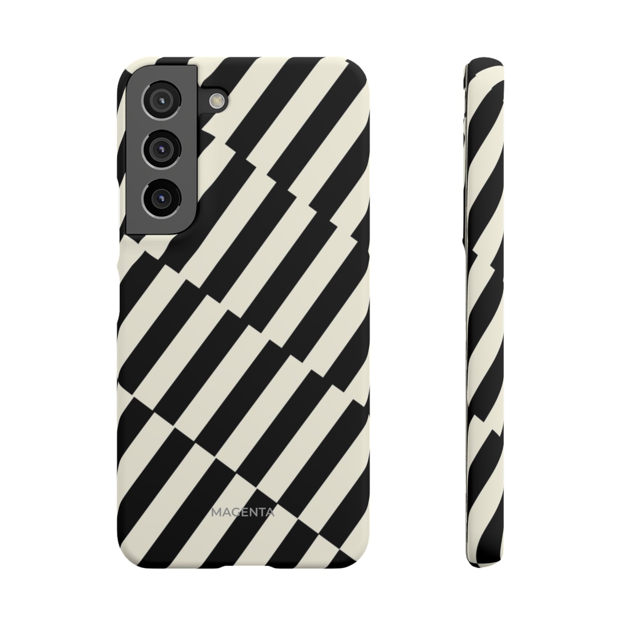 Black & White Crosswalk Snap Case