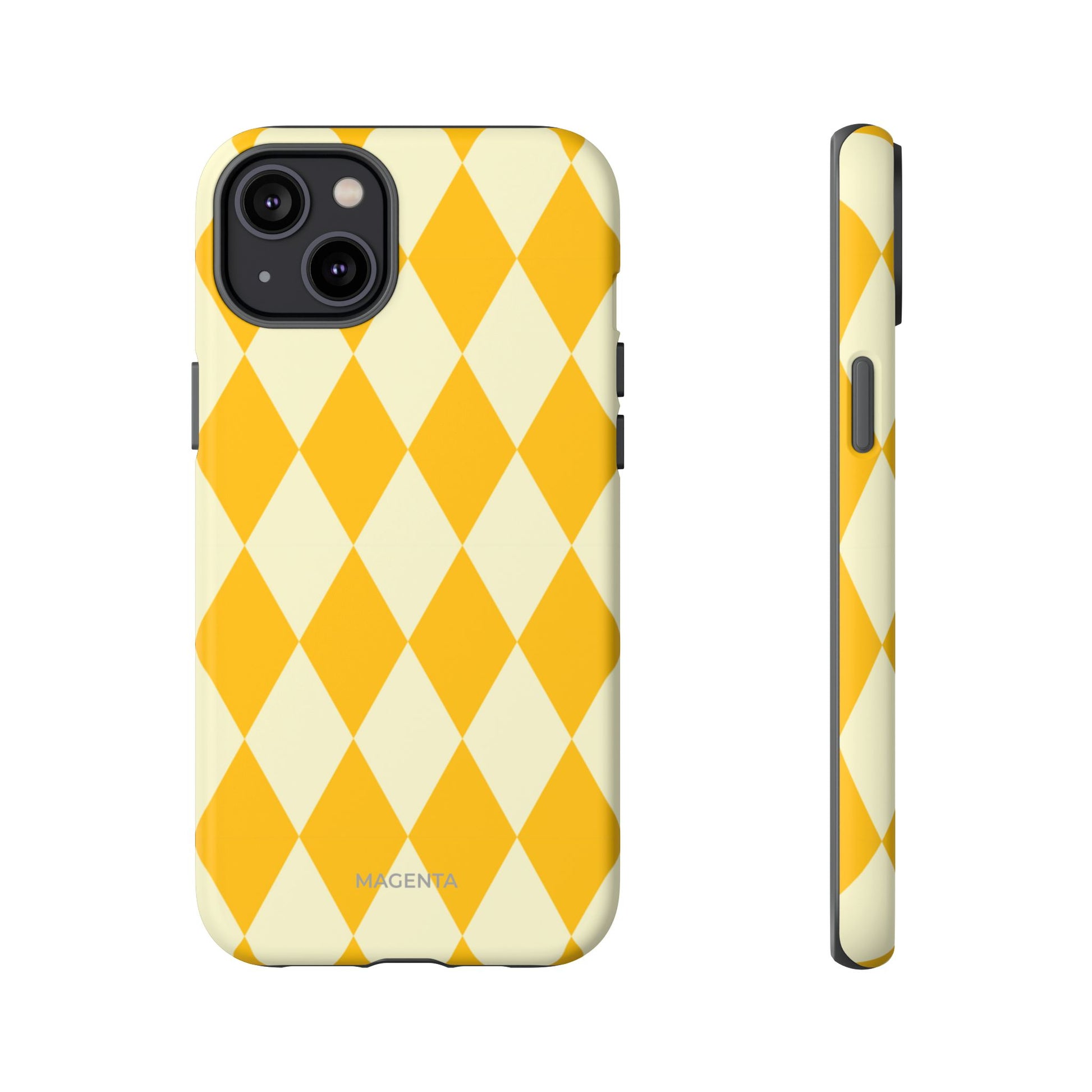 Yellow & Cream Geometric Tough Case