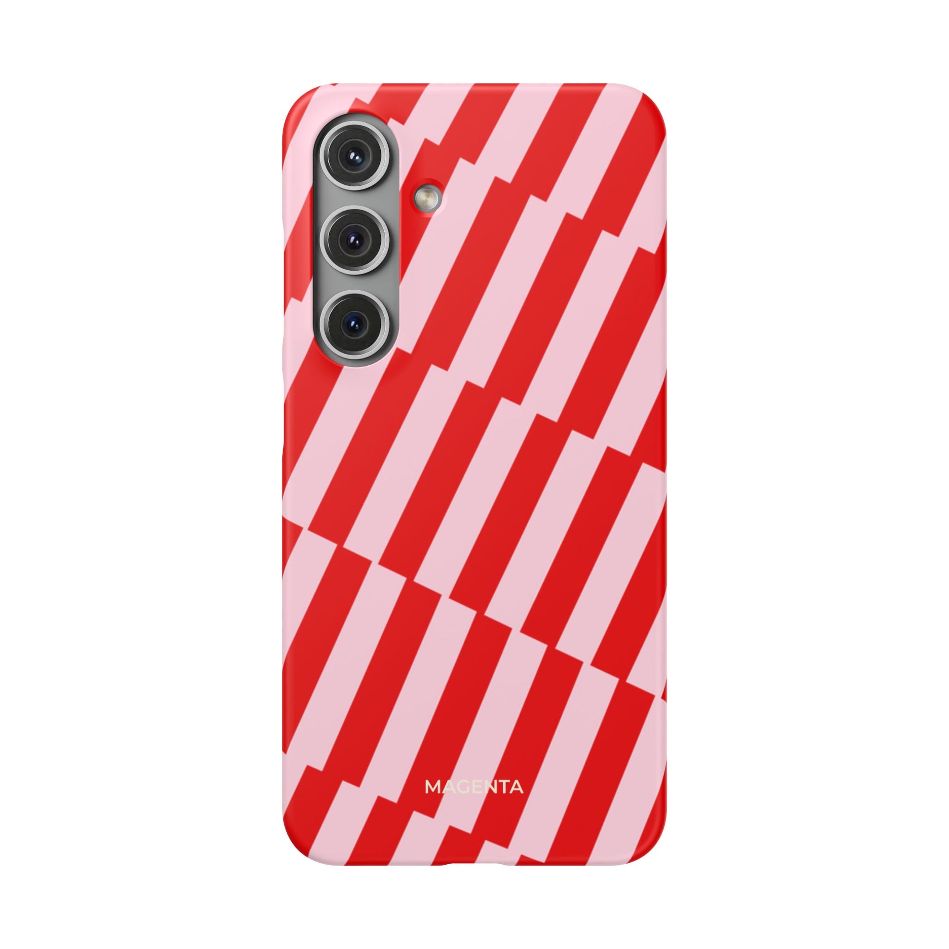 Cherry Pinstripe Snap Case