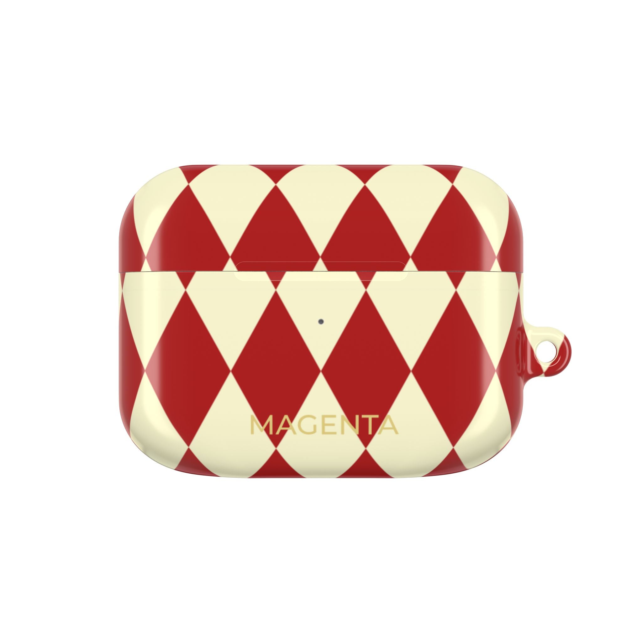 Maroon & Cream Geometric AirPods Pro Gen 1 Case